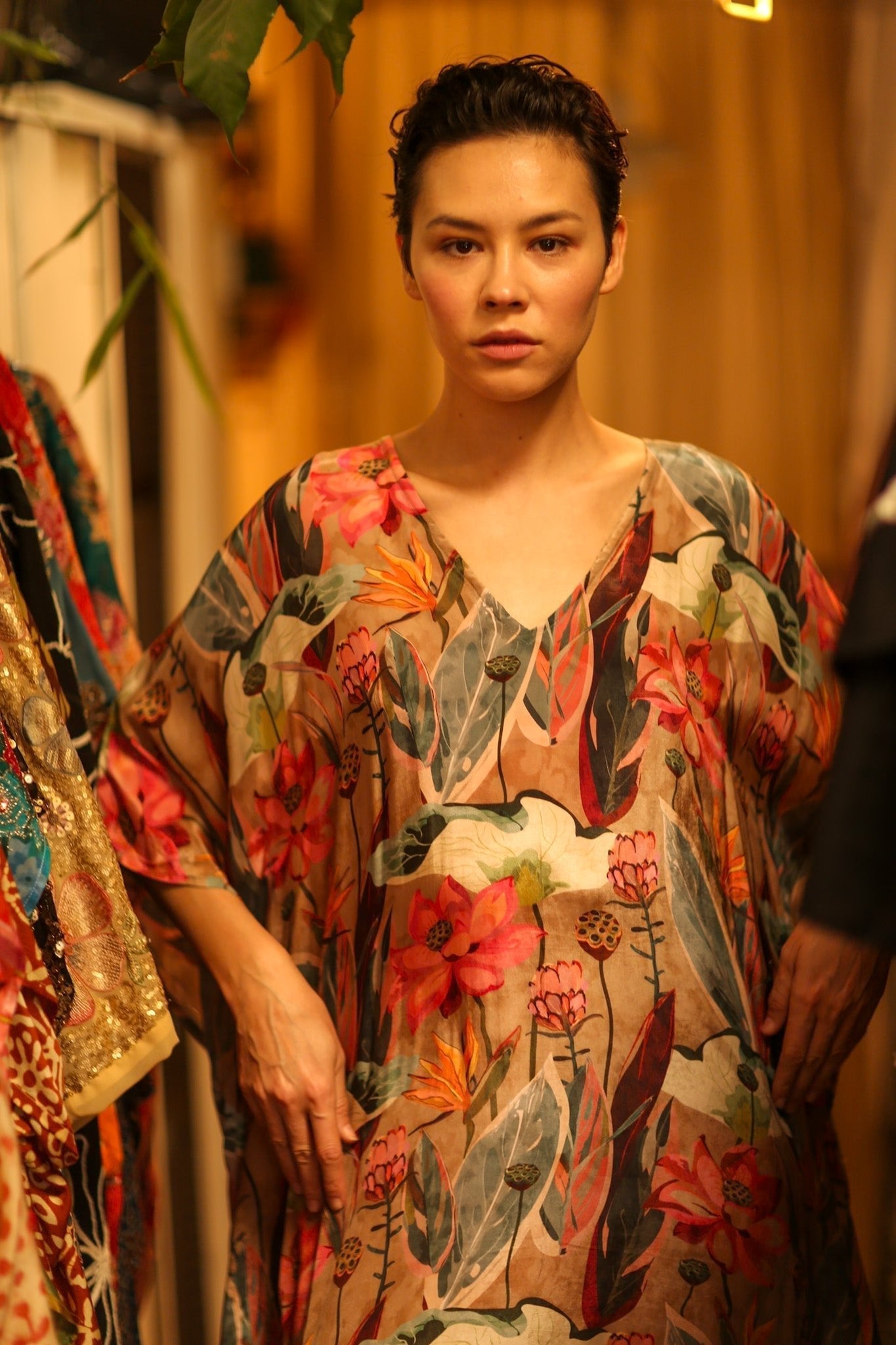 SILK KAFTAN NAMUD - MOMO STUDIO BERLIN - Berlin Concept Store - sustainable & ethical fashion
