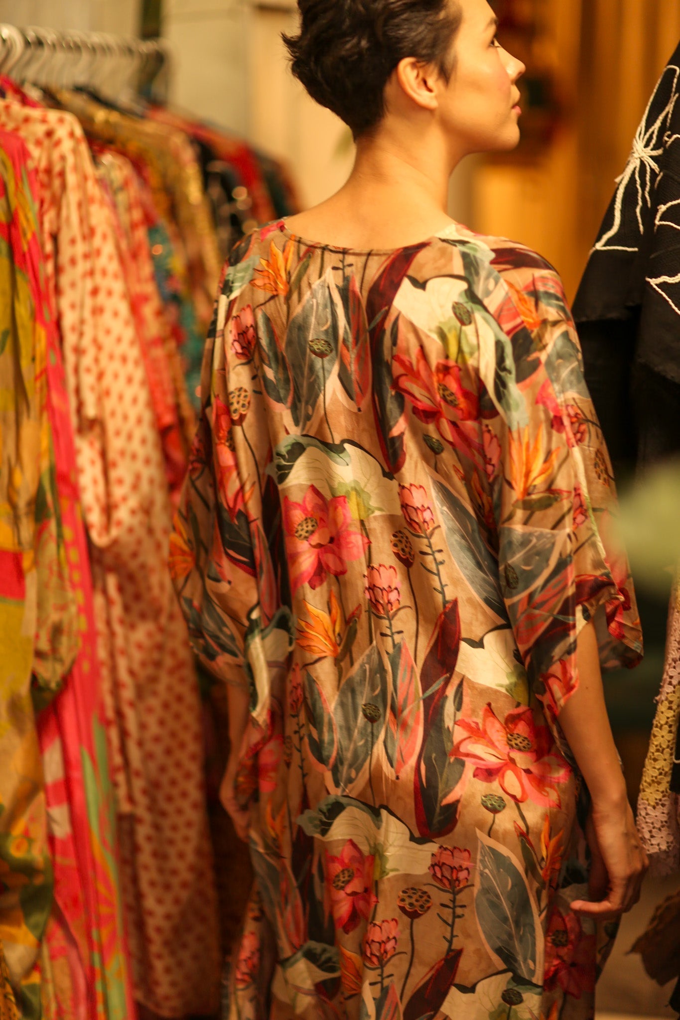 SILK KAFTAN NAMUD - MOMO STUDIO BERLIN - Berlin Concept Store - sustainable & ethical fashion