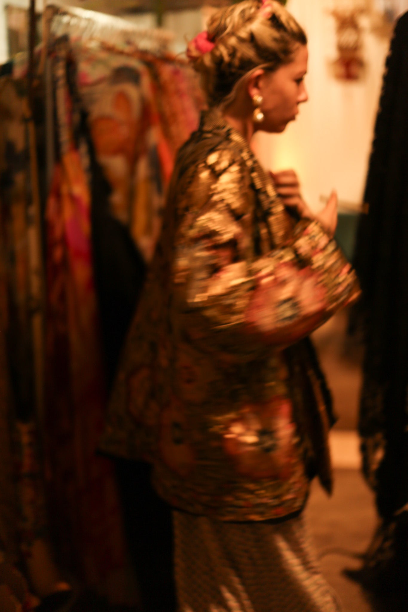 SILK SEQUIN EMBROIDERED KIMONO CECILIA - MOMO STUDIO BERLIN - Berlin Concept Store - sustainable & ethical fashion