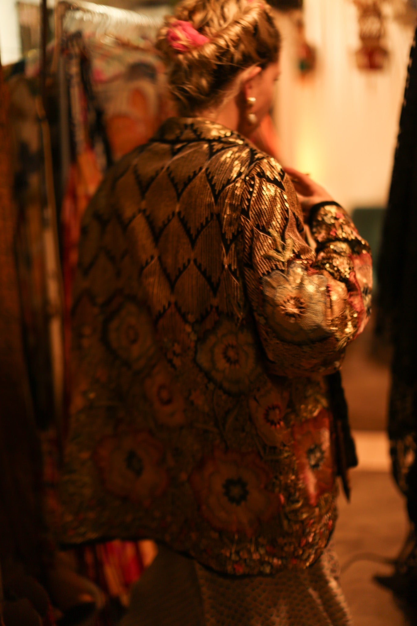 SILK SEQUIN EMBROIDERED KIMONO CECILIA - MOMO STUDIO BERLIN - Berlin Concept Store - sustainable & ethical fashion
