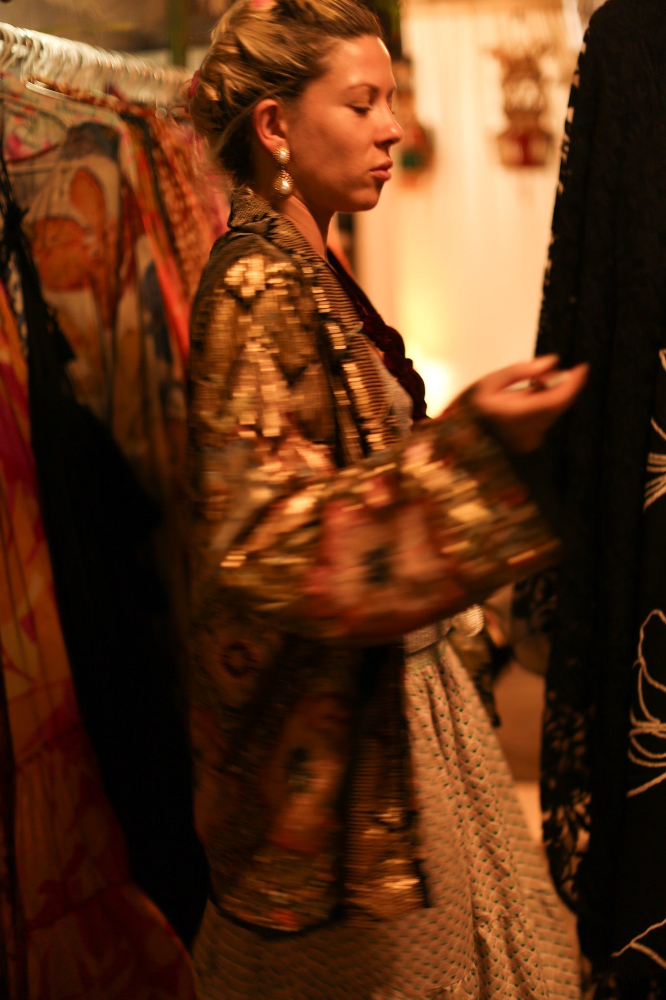 SILK SEQUIN EMBROIDERED KIMONO CECILIA - MOMO STUDIO BERLIN - Berlin Concept Store - sustainable & ethical fashion