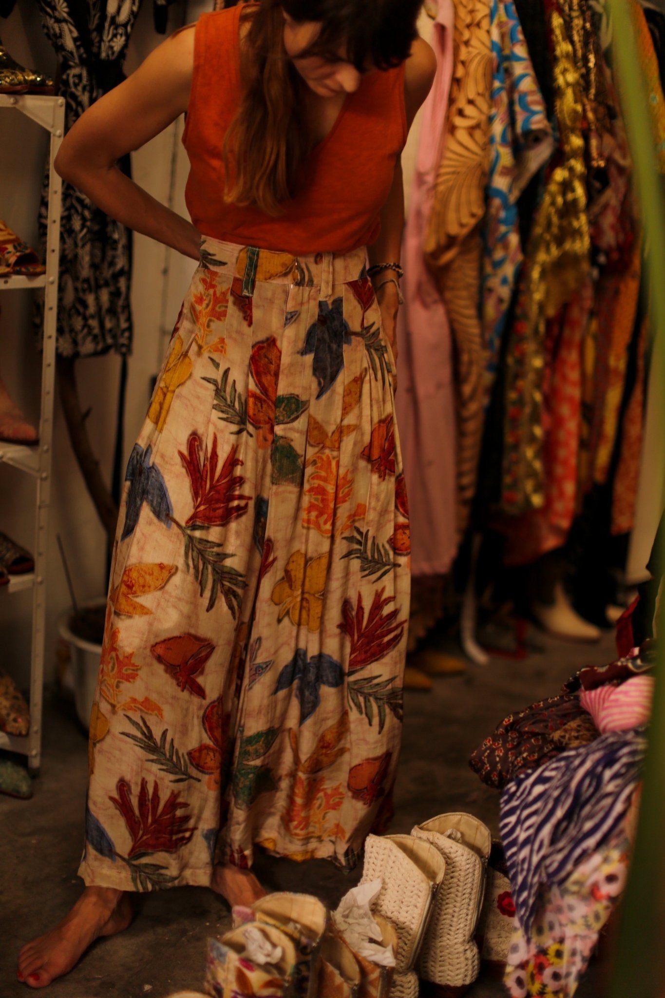 SILK WIDE LEG PANTS SAMIRA - MOMO STUDIO BERLIN - Berlin Concept Store - sustainable & ethical fashion