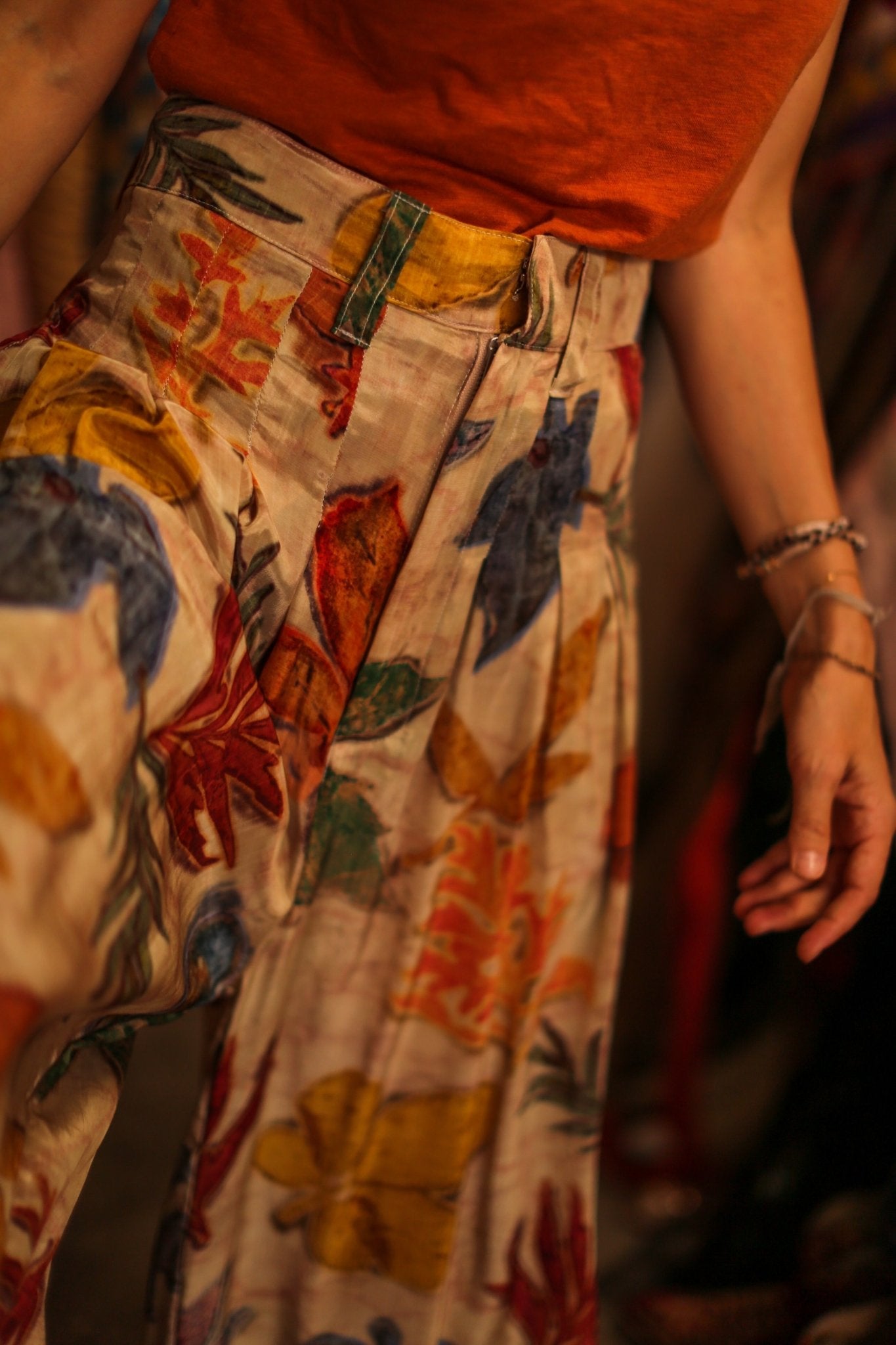 SILK WIDE LEG PANTS SAMIRA - MOMO STUDIO BERLIN - Berlin Concept Store - sustainable & ethical fashion