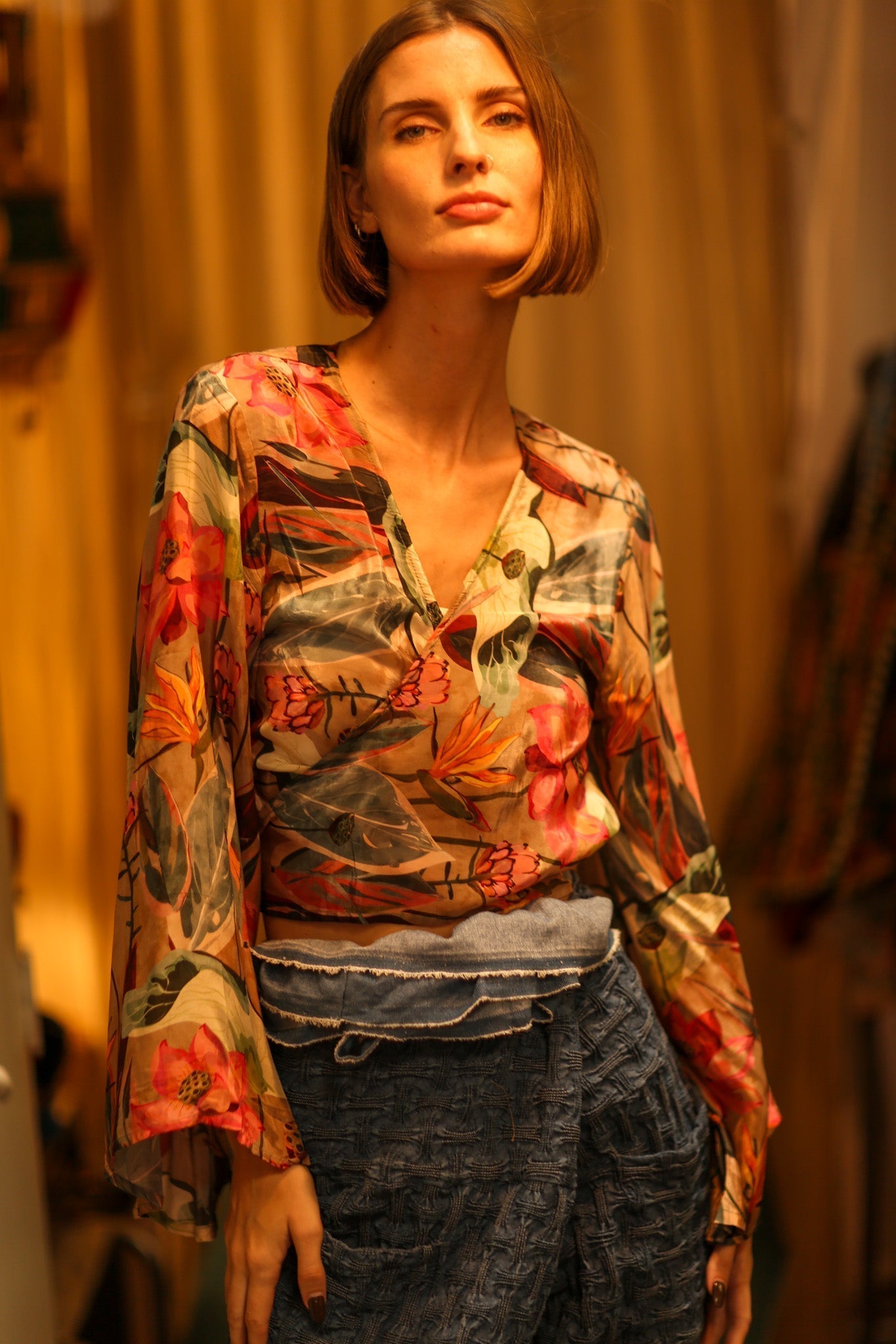 SILK WRAP TOP AURELIA LOTUS - MOMO STUDIO BERLIN - Berlin Concept Store - sustainable & ethical fashion