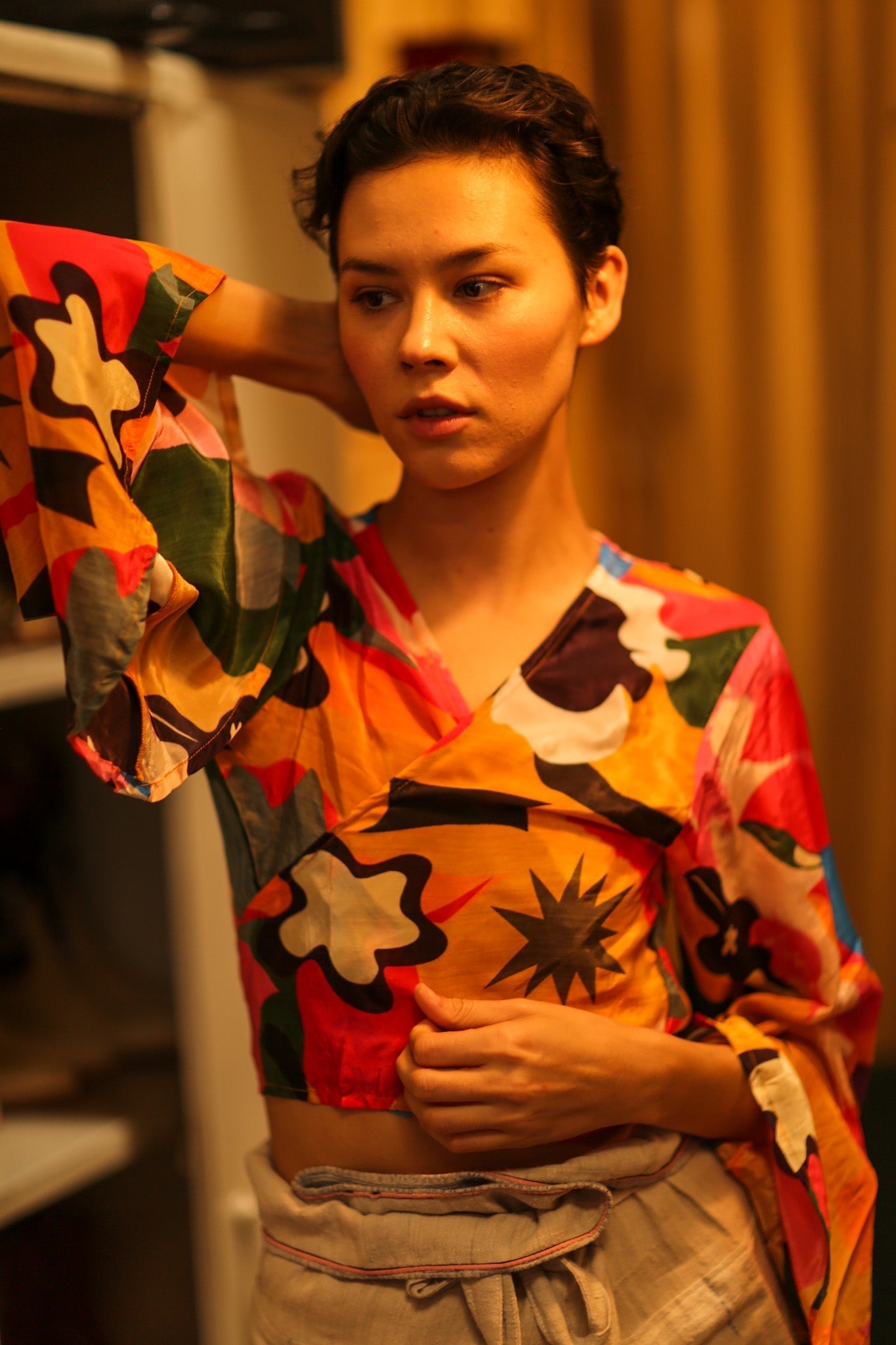 SILK WRAP TOP - MOMO STUDIO BERLIN - Berlin Concept Store - sustainable & ethical fashion