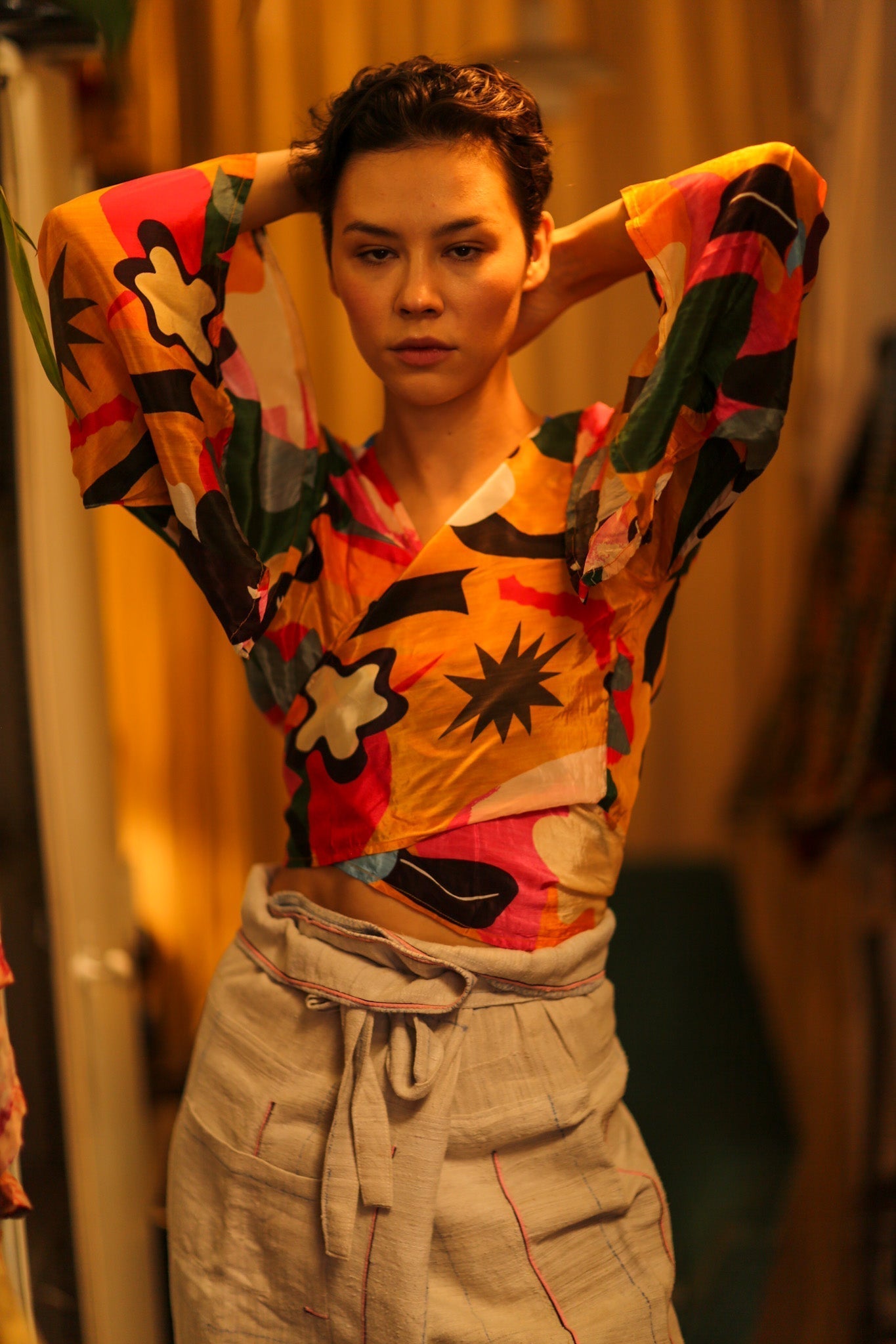 SILK WRAP TOP - MOMO STUDIO BERLIN - Berlin Concept Store - sustainable & ethical fashion