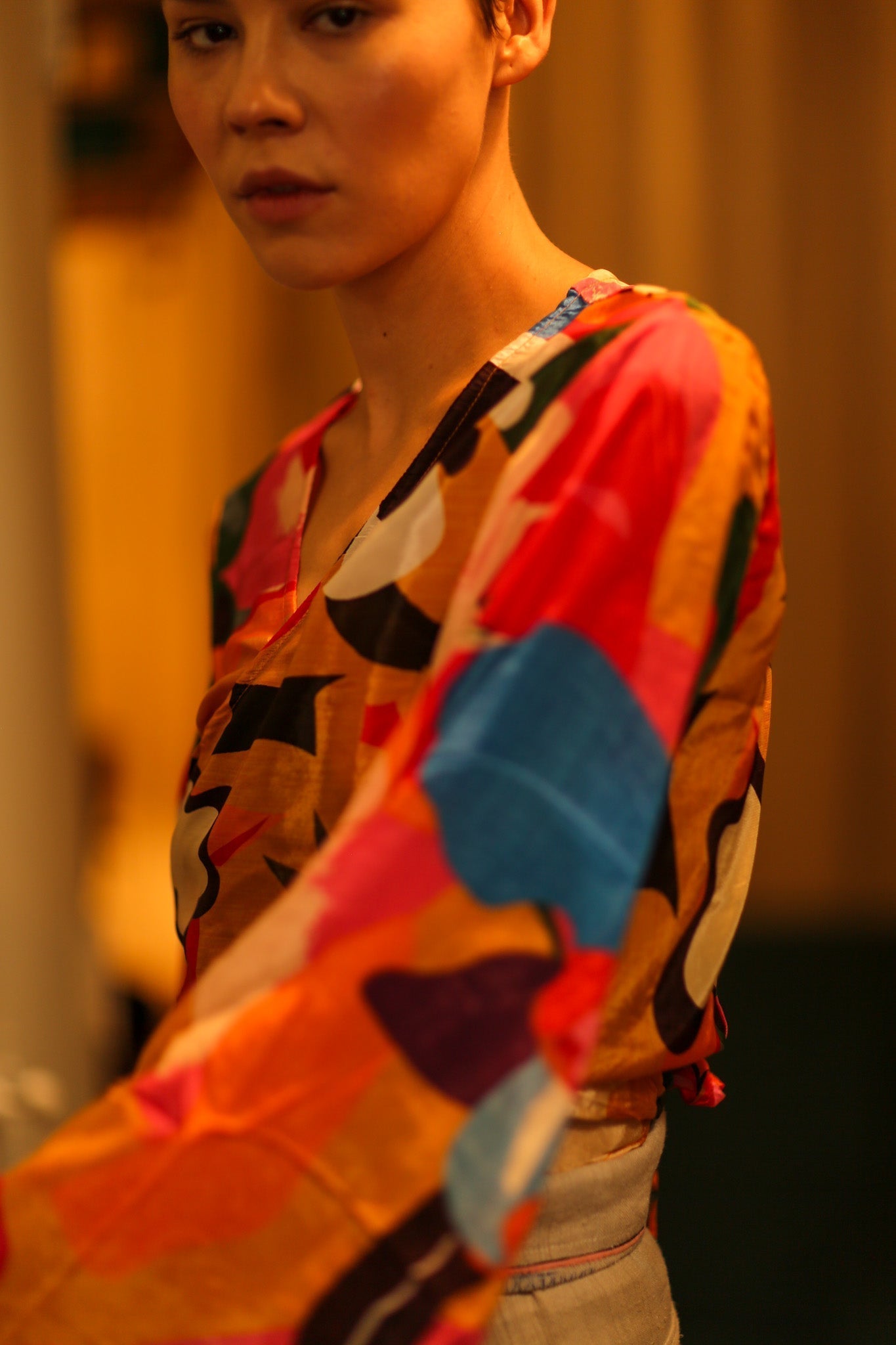 SILK WRAP TOP - MOMO STUDIO BERLIN - Berlin Concept Store - sustainable & ethical fashion