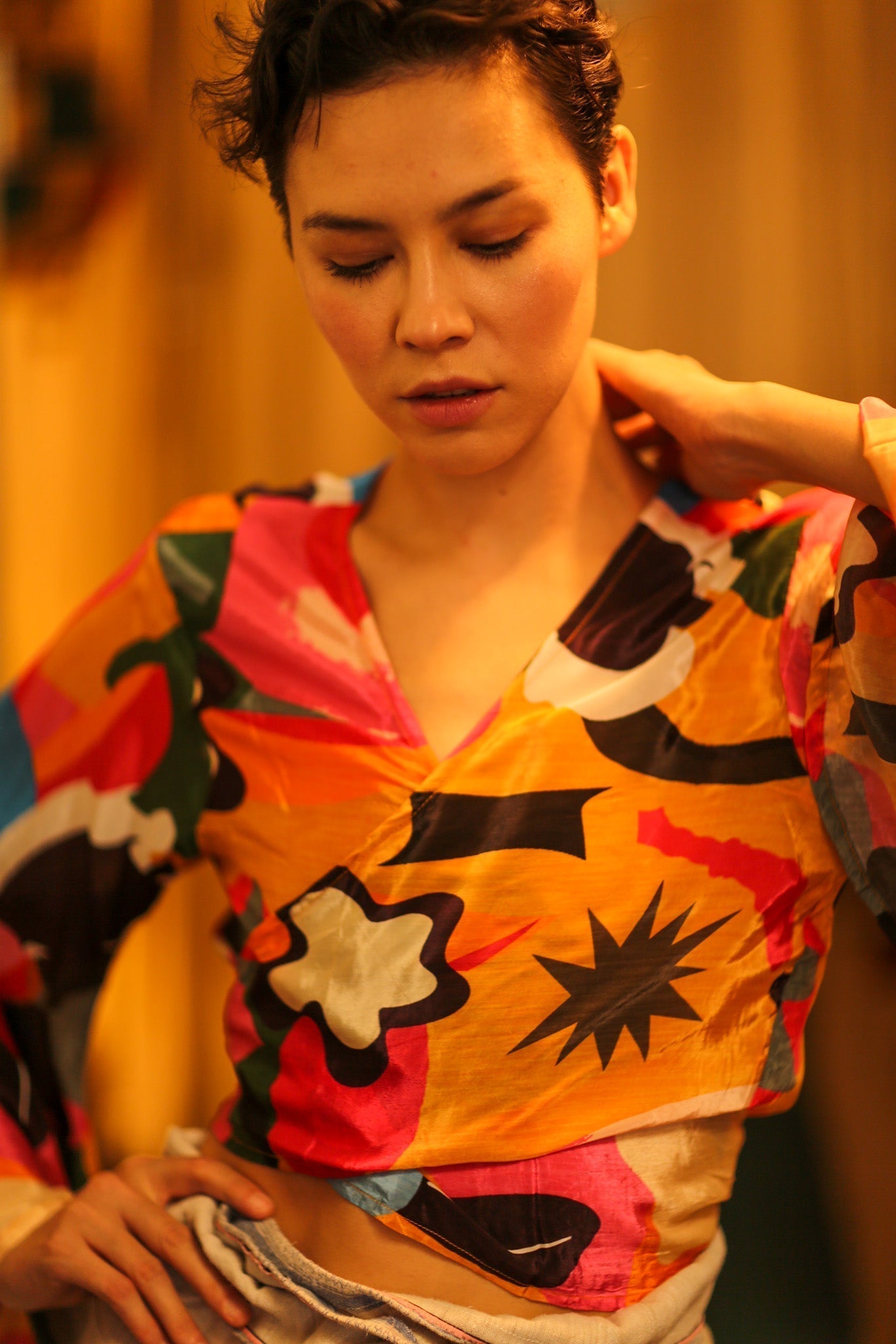 SILK WRAP TOP - MOMO STUDIO BERLIN - Berlin Concept Store - sustainable & ethical fashion