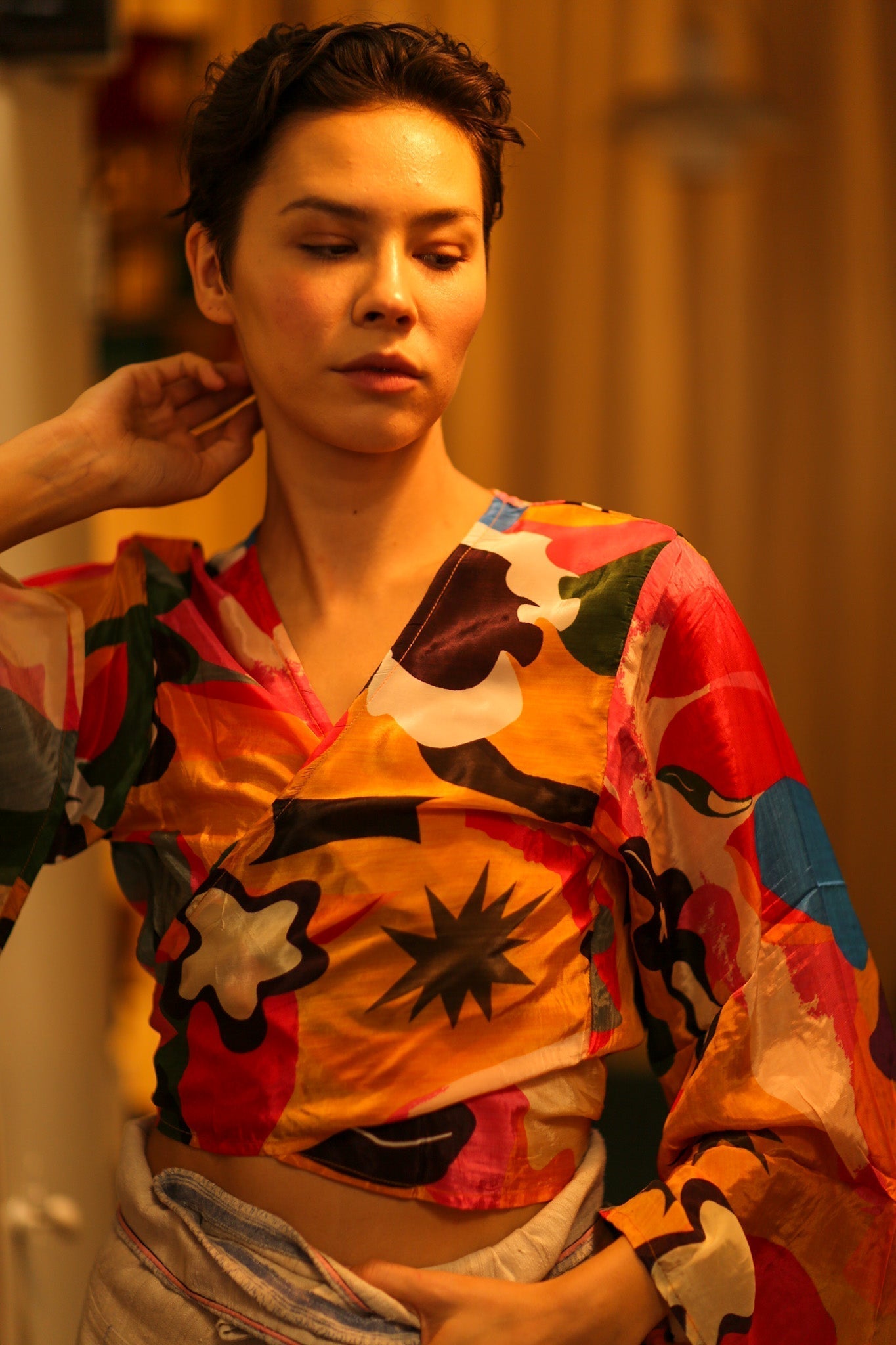 SILK WRAP TOP - MOMO STUDIO BERLIN - Berlin Concept Store - sustainable & ethical fashion