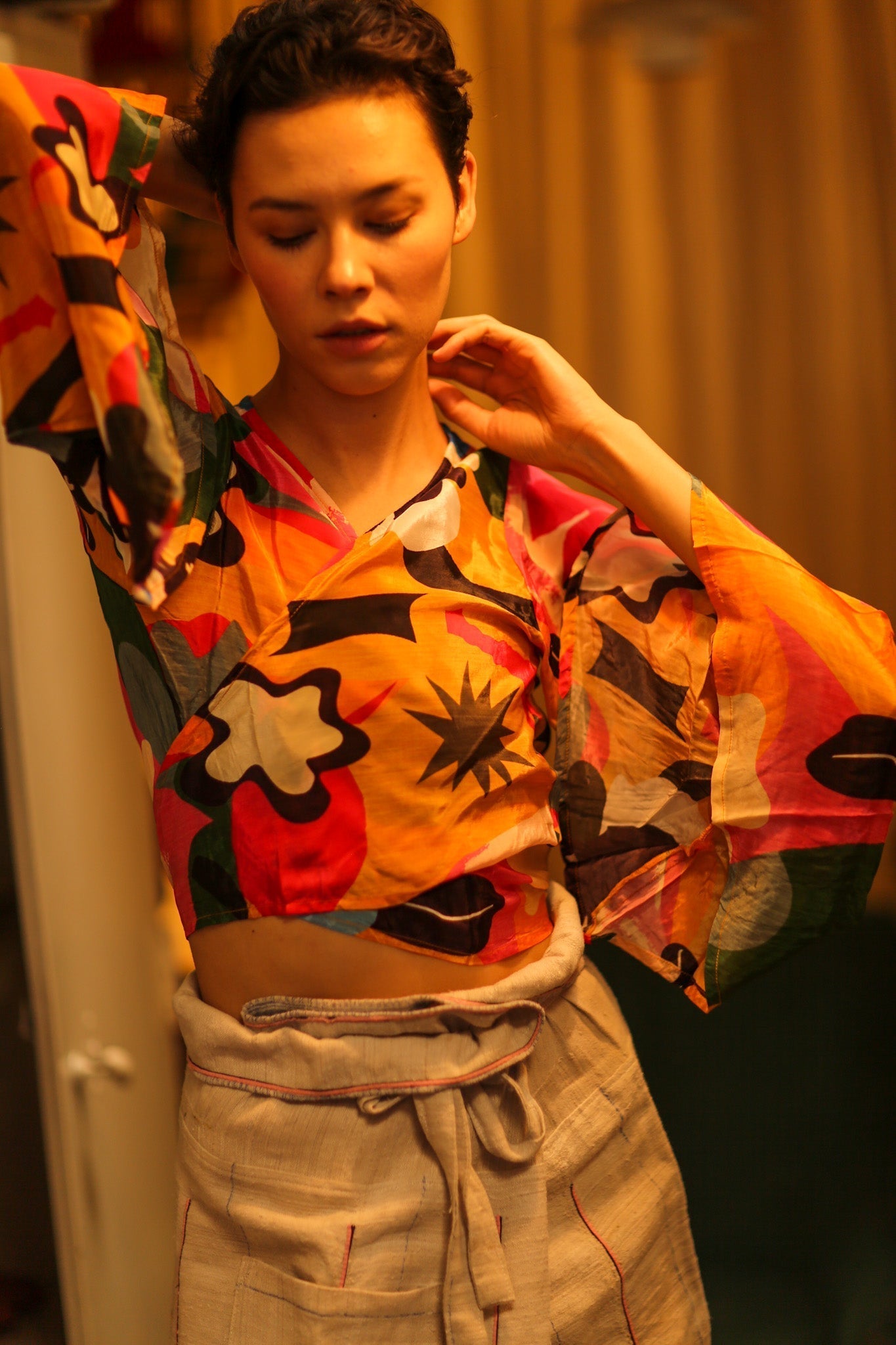 SILK WRAP TOP - MOMO STUDIO BERLIN - Berlin Concept Store - sustainable & ethical fashion