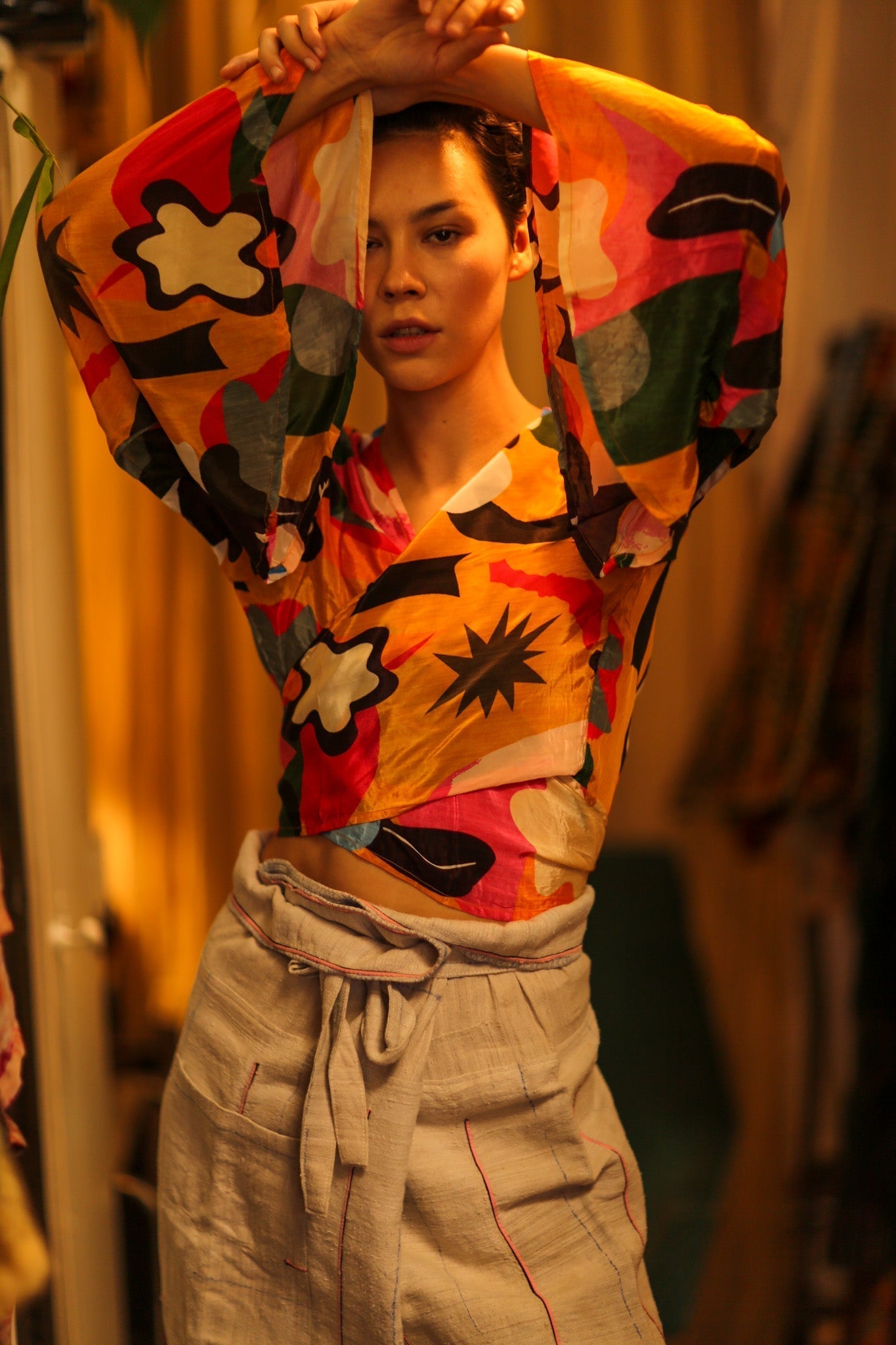 SILK WRAP TOP - MOMO STUDIO BERLIN - Berlin Concept Store - sustainable & ethical fashion