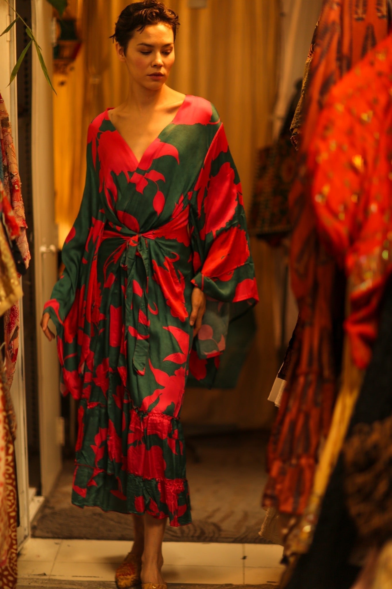 SILK XXL KIMONO FRANKY - MOMO STUDIO BERLIN - Berlin Concept Store - sustainable & ethical fashion