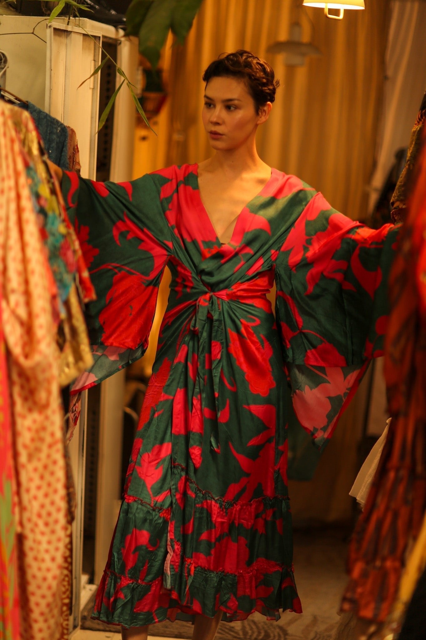 SILK XXL KIMONO FRANKY - MOMO STUDIO BERLIN - Berlin Concept Store - sustainable & ethical fashion