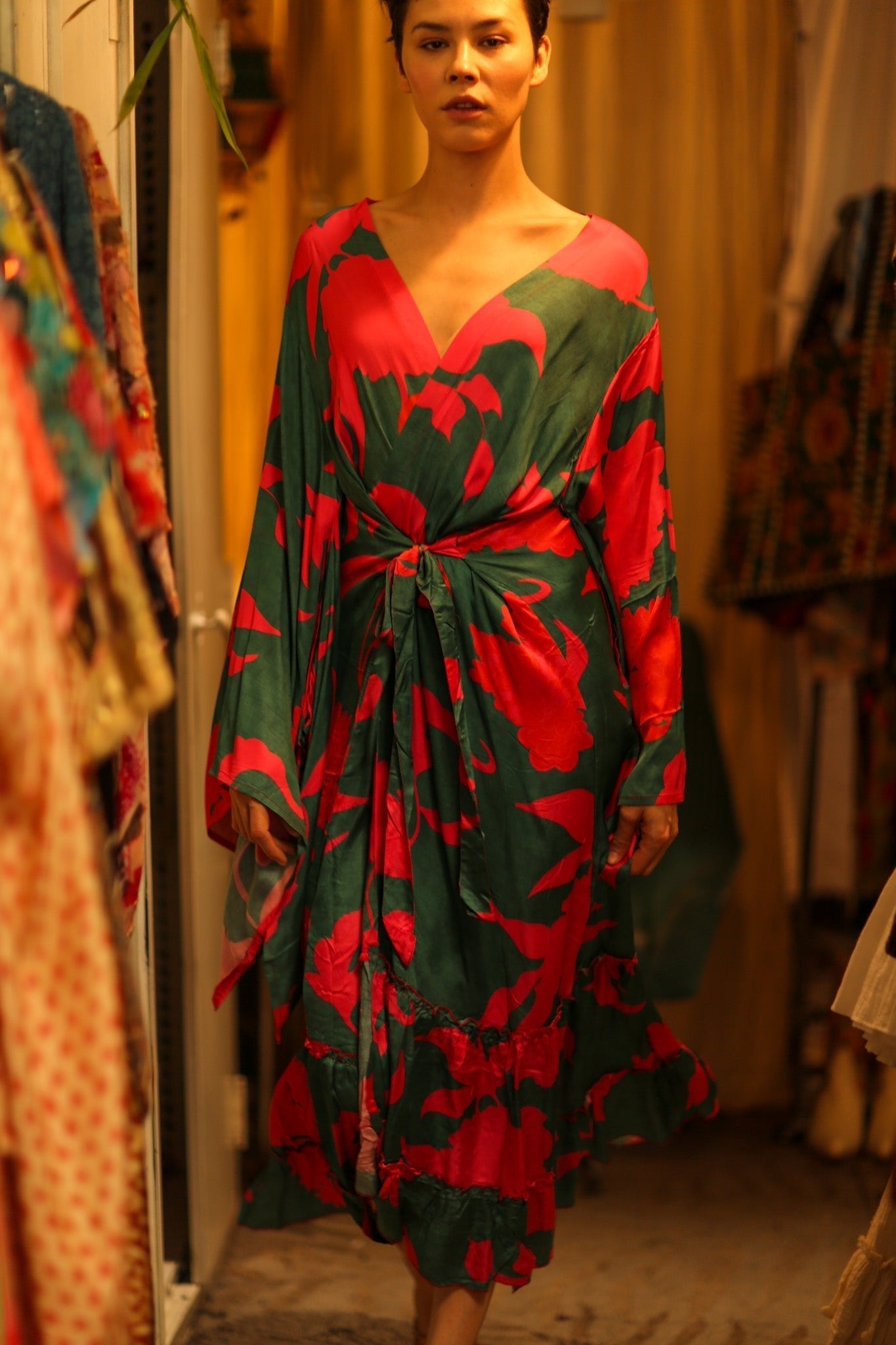 SILK XXL KIMONO FRANKY - MOMO STUDIO BERLIN - Berlin Concept Store - sustainable & ethical fashion