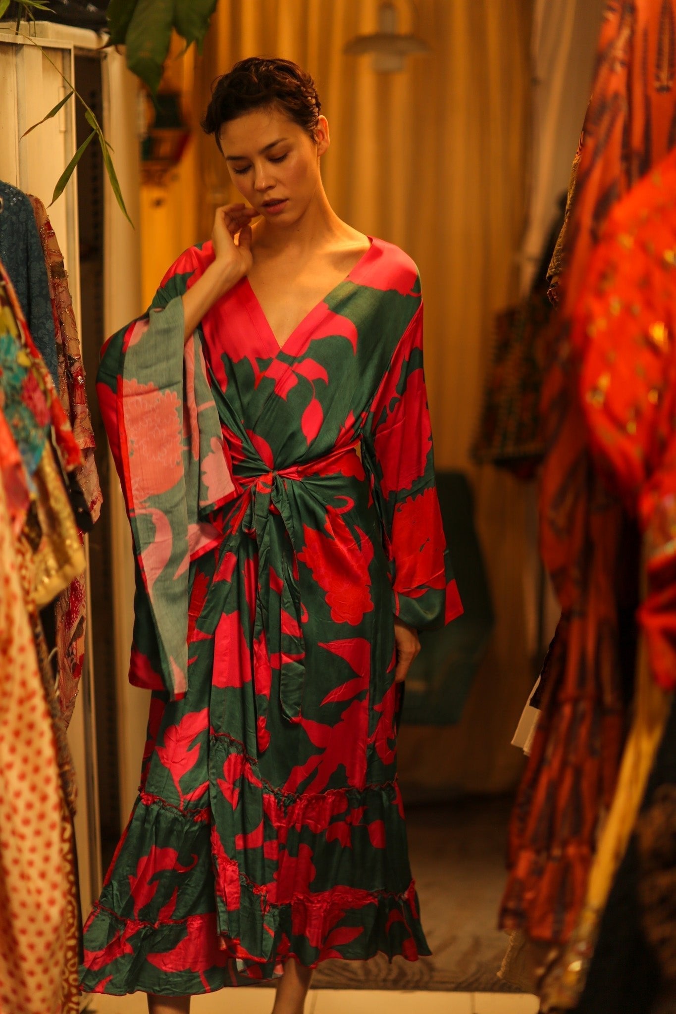 SILK XXL KIMONO FRANKY - MOMO STUDIO BERLIN - Berlin Concept Store - sustainable & ethical fashion