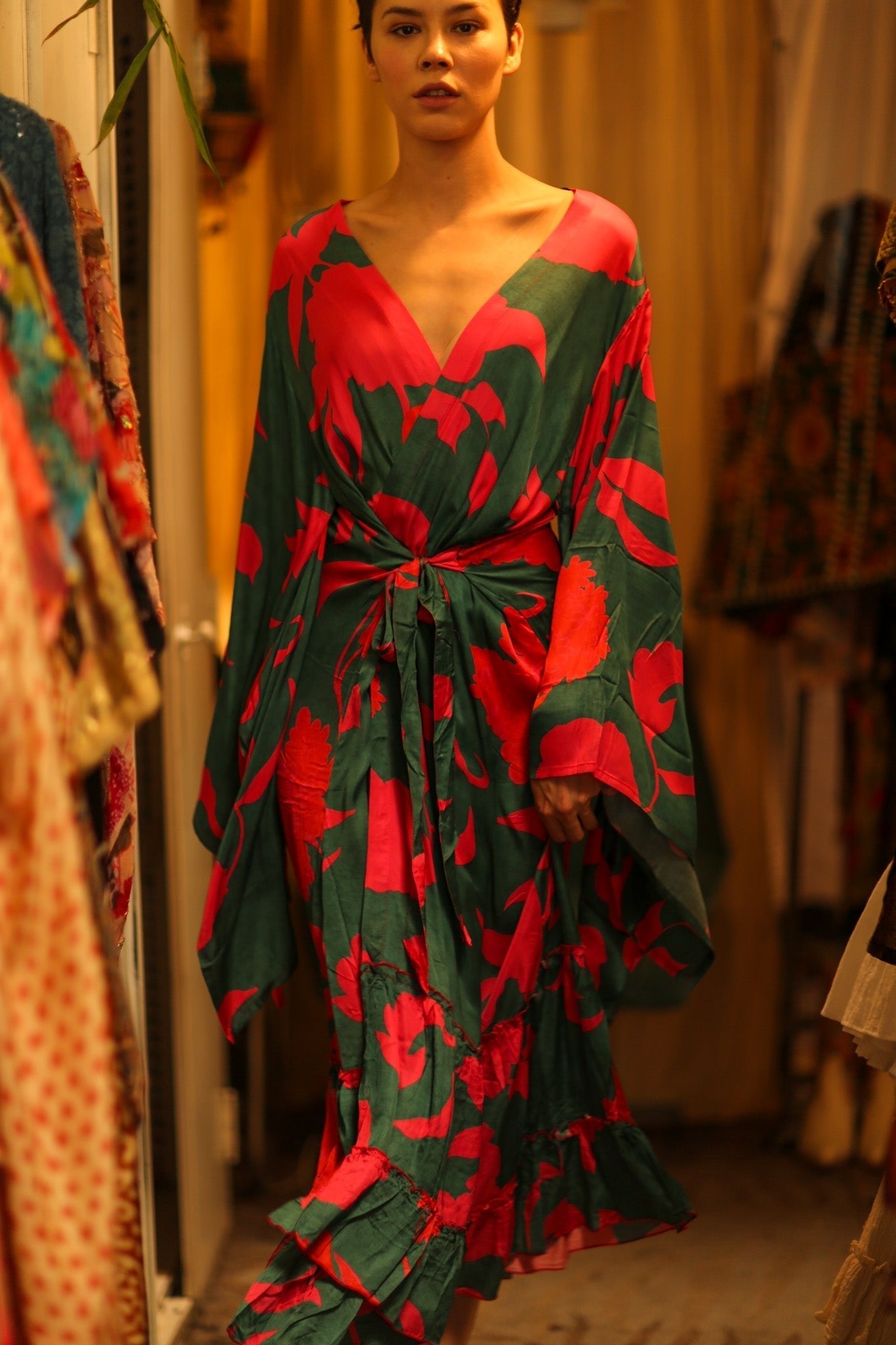 SILK XXL KIMONO FRANKY - MOMO STUDIO BERLIN - Berlin Concept Store - sustainable & ethical fashion