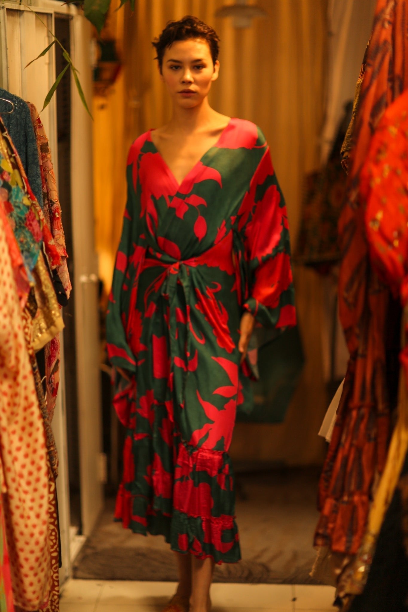 SILK XXL KIMONO FRANKY - MOMO STUDIO BERLIN - Berlin Concept Store - sustainable & ethical fashion