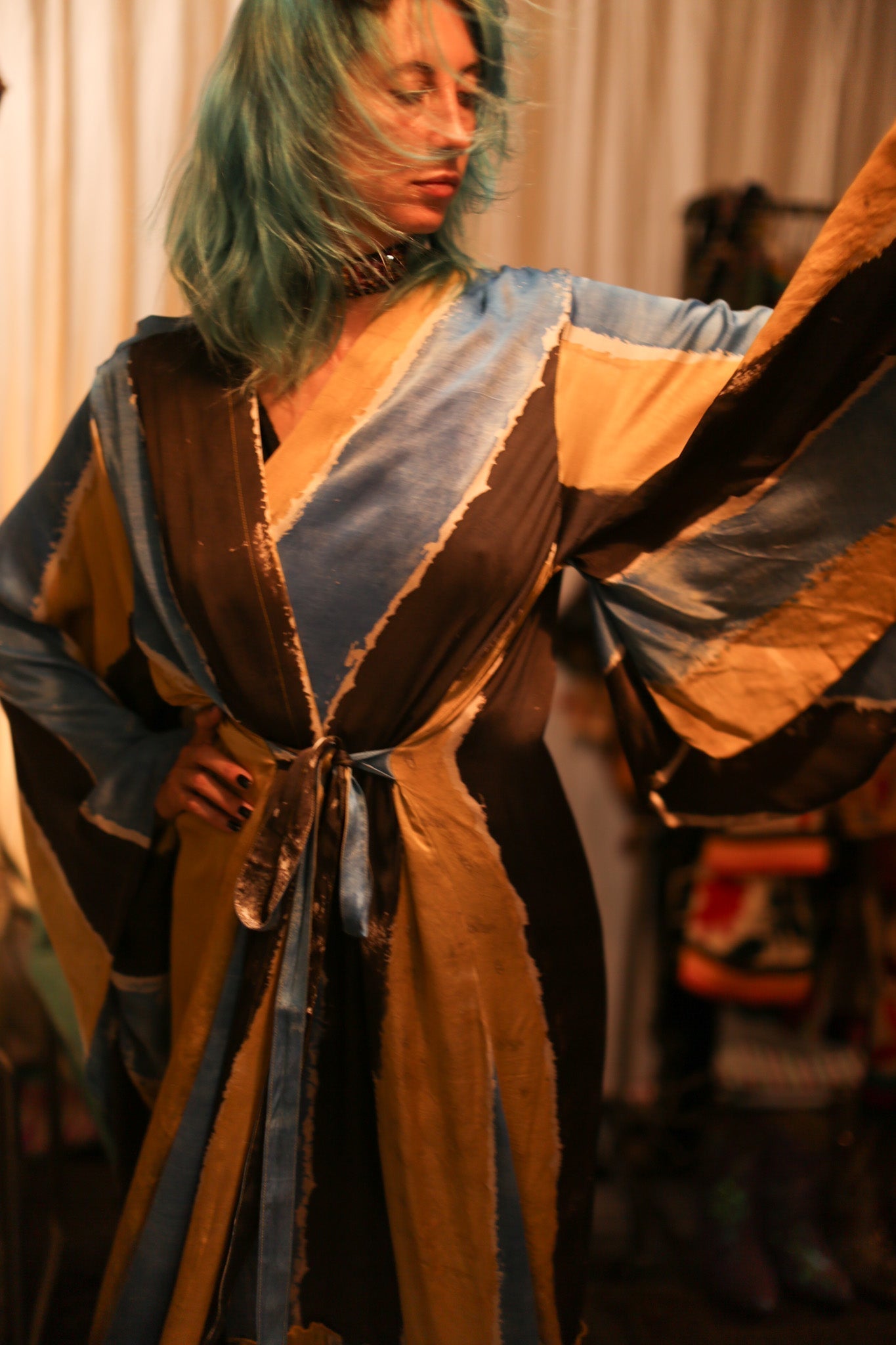 SILK XXL WING KIMONO LORI - MOMO STUDIO BERLIN - Berlin Concept Store - sustainable & ethical fashion