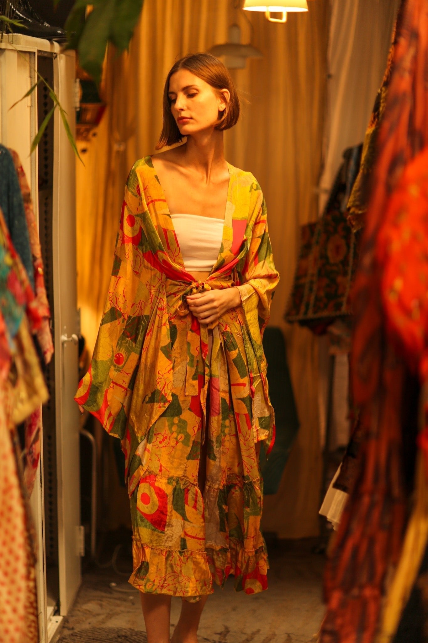 SILK XXL WING KIMONO MONI - MOMO STUDIO BERLIN - Berlin Concept Store - sustainable & ethical fashion
