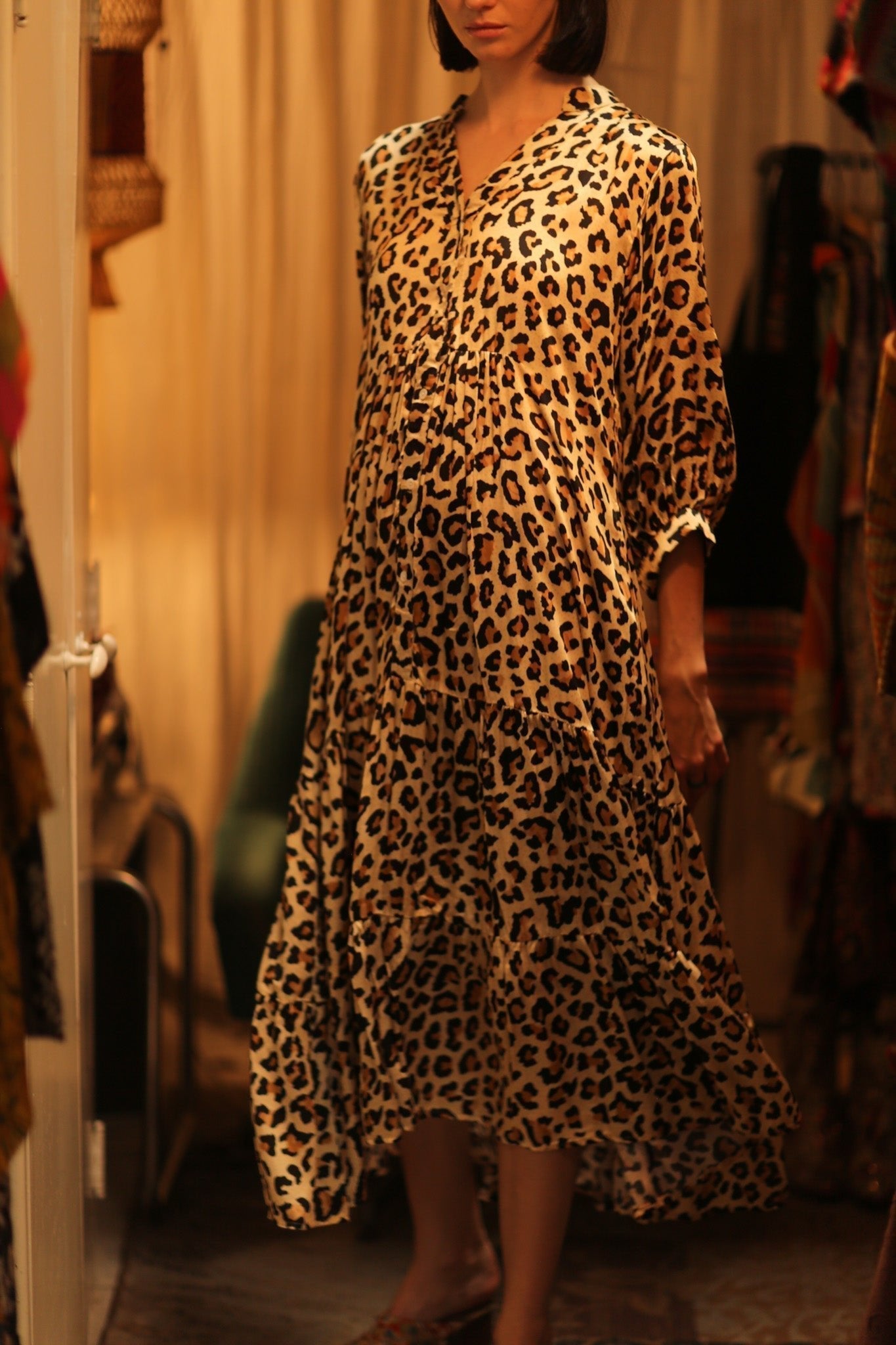 SUSIE SILK DRESS LEO - MOMO STUDIO BERLIN - Berlin Concept Store - sustainable & ethical fashion