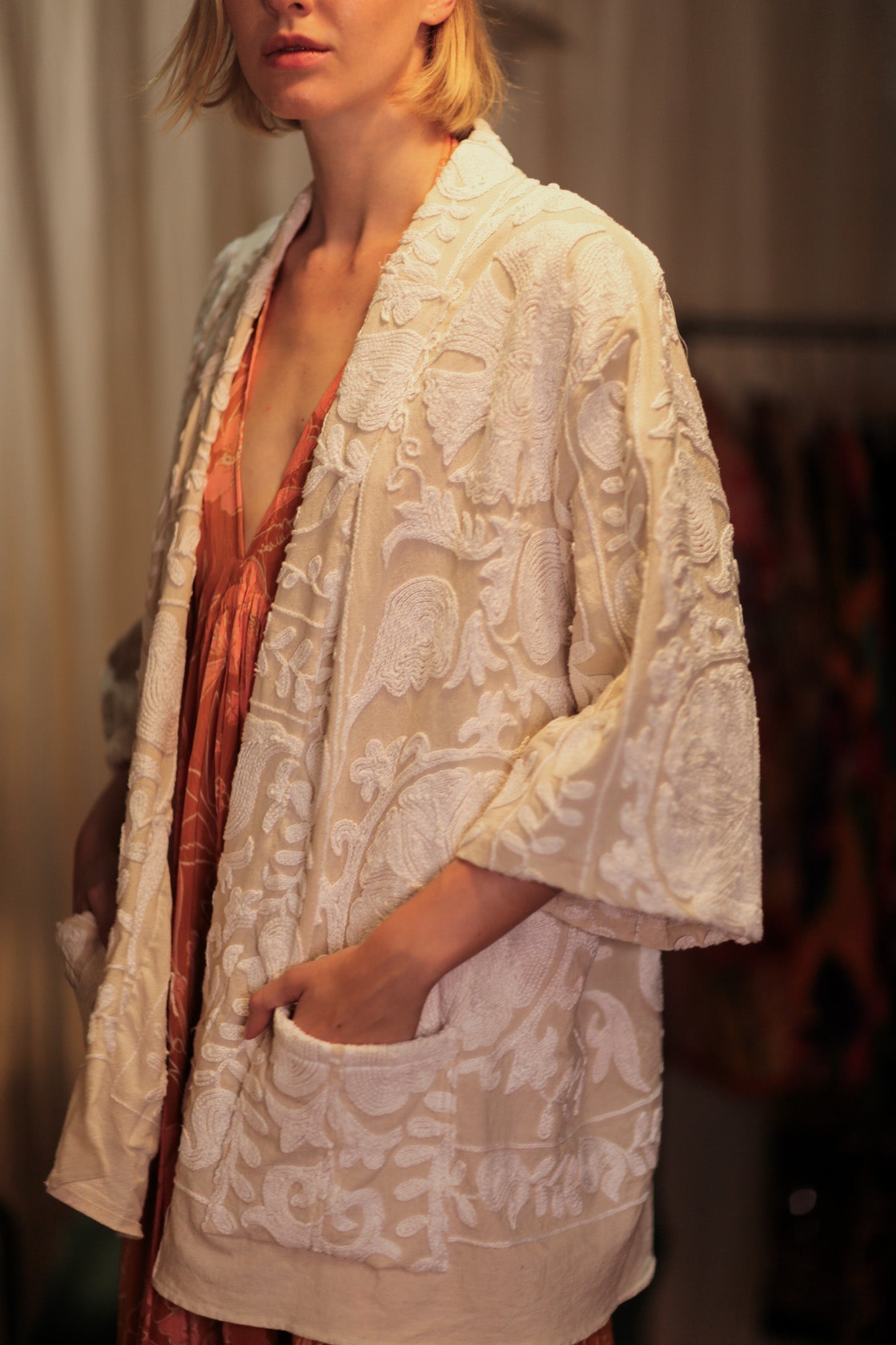 SUZANI KIMONO MONTY SNOW FLAKES - MOMO STUDIO BERLIN - Berlin Concept Store - sustainable & ethical fashion