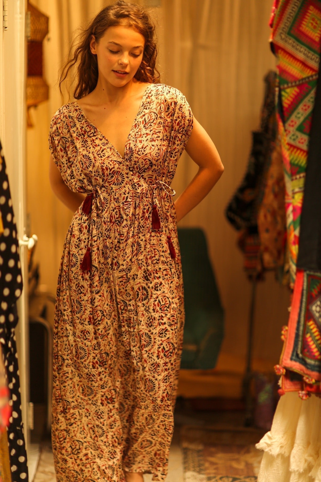 VICTORIA DRESS SILK CIRCUS RED - MOMO STUDIO BERLIN - Berlin Concept Store - sustainable & ethical fashion