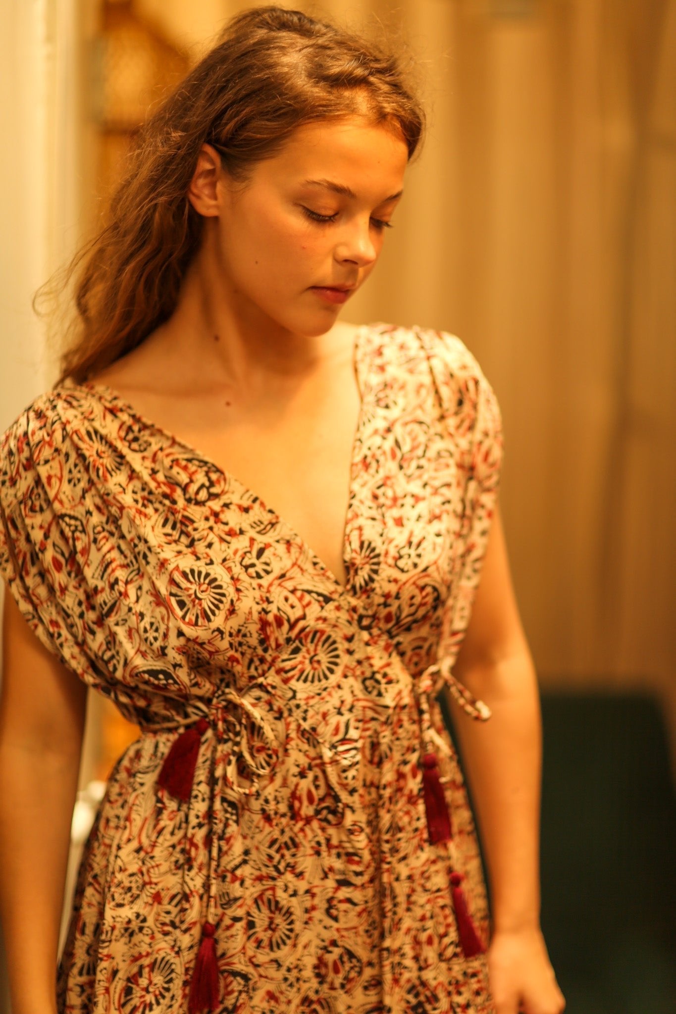 VICTORIA DRESS SILK CIRCUS RED - MOMO STUDIO BERLIN - Berlin Concept Store - sustainable & ethical fashion