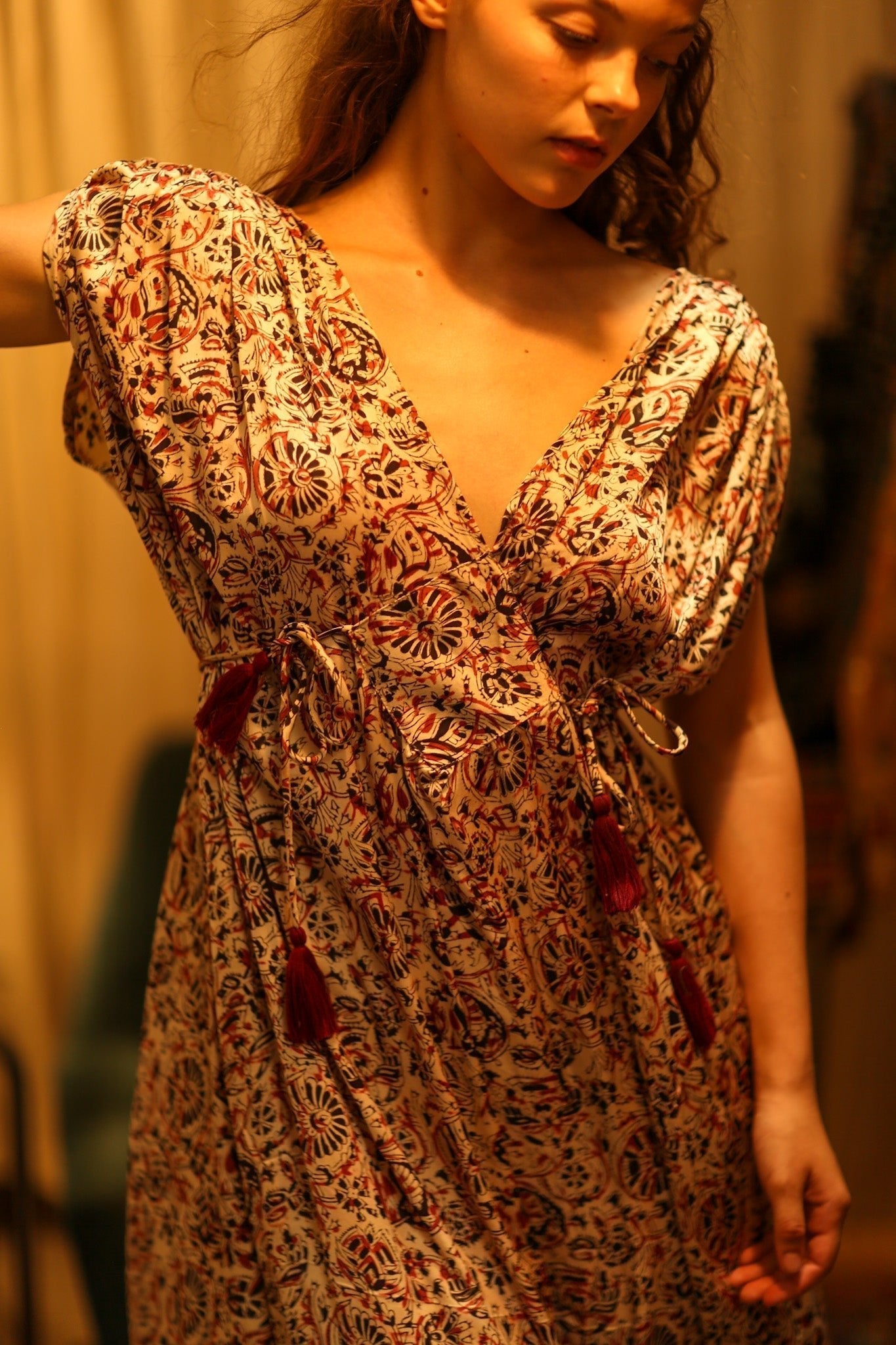 VICTORIA DRESS SILK CIRCUS RED - MOMO STUDIO BERLIN - Berlin Concept Store - sustainable & ethical fashion