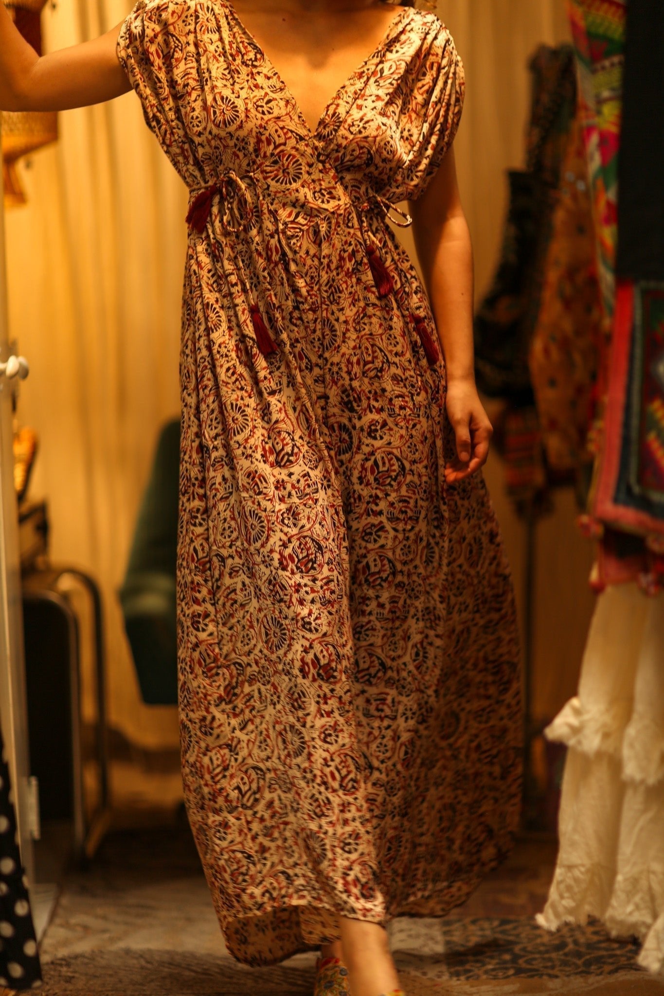 VICTORIA DRESS SILK CIRCUS RED - MOMO STUDIO BERLIN - Berlin Concept Store - sustainable & ethical fashion