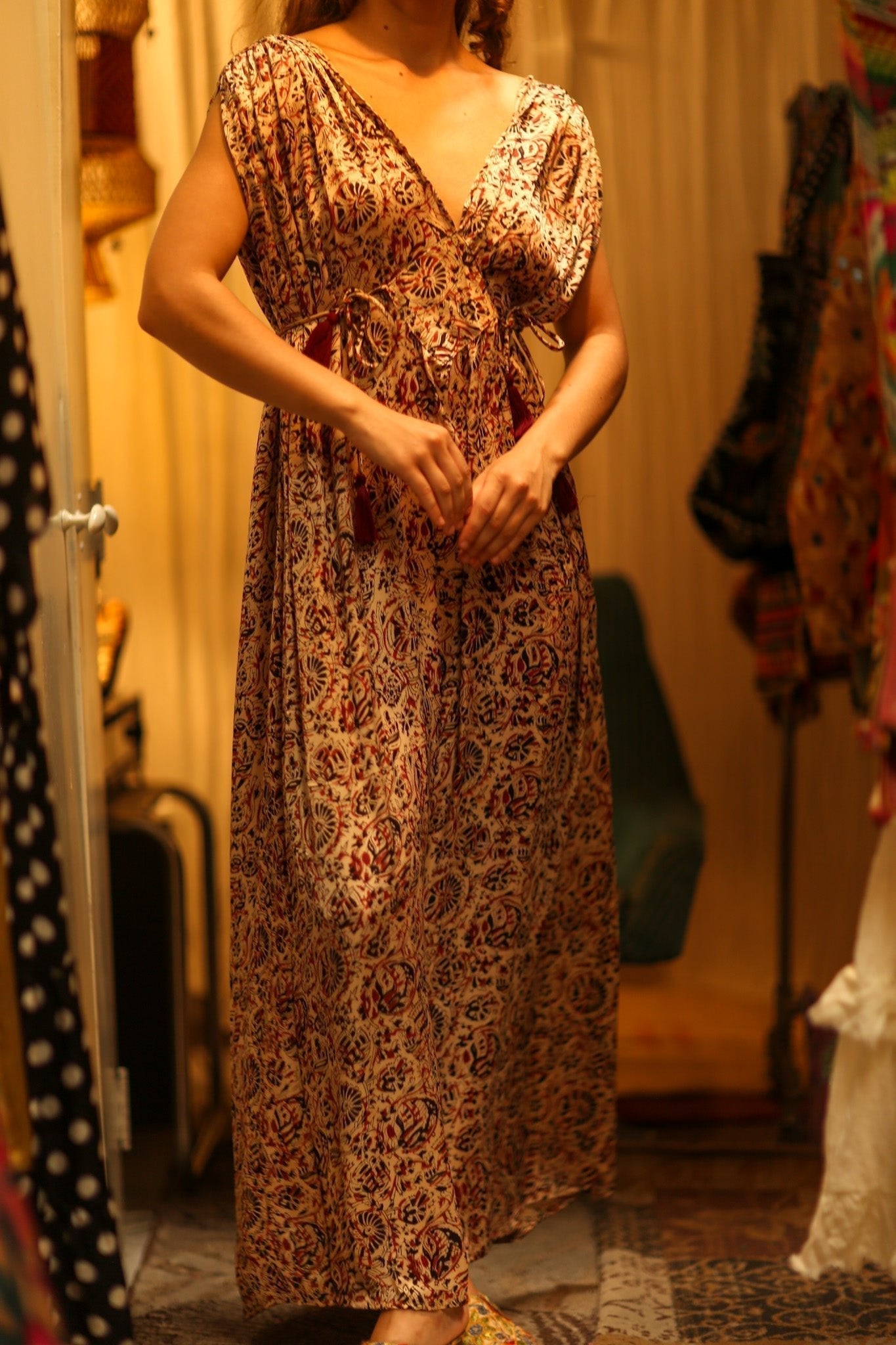 VICTORIA DRESS SILK CIRCUS RED - MOMO STUDIO BERLIN - Berlin Concept Store - sustainable & ethical fashion