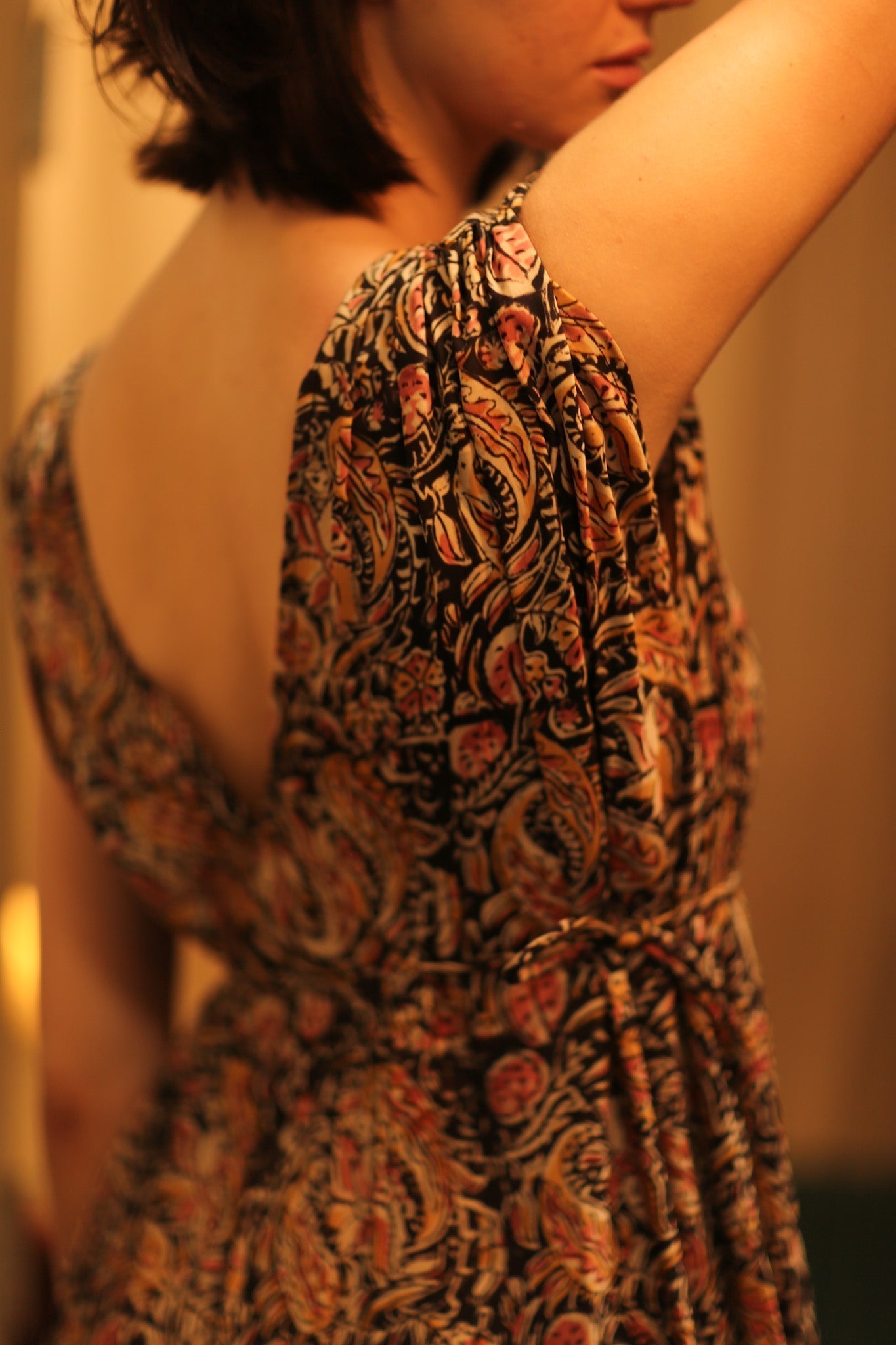 VICTORIA SILK DRESS CARNIVORE BLACK - MOMO STUDIO BERLIN - Berlin Concept Store - sustainable & ethical fashion