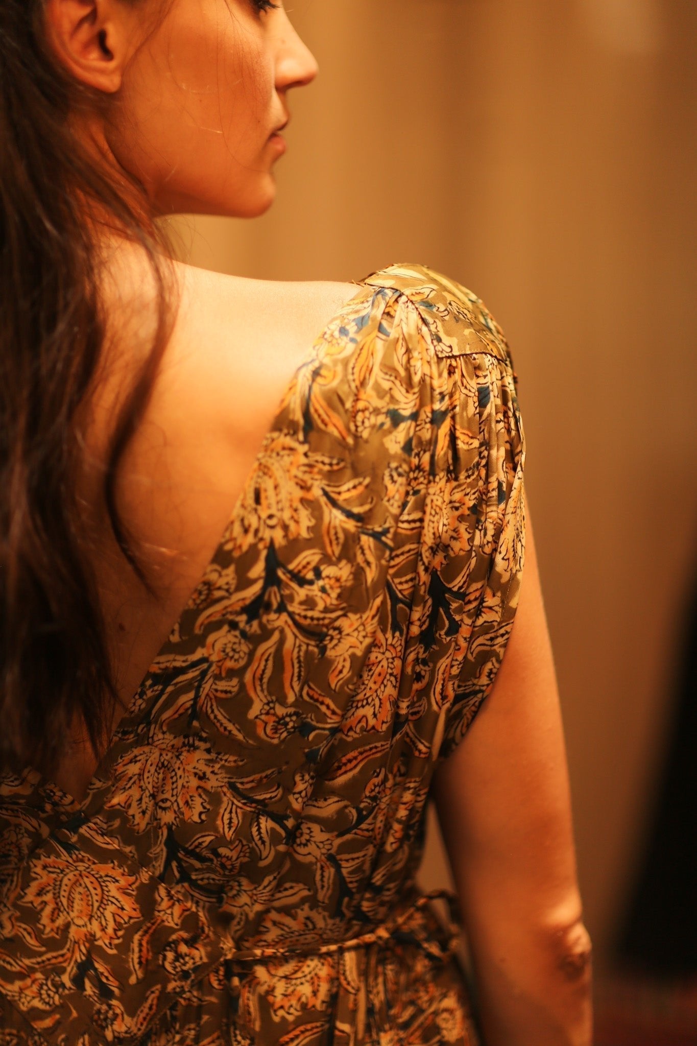 VICTORIA SILK DRESS CARNIVORE COFFEE - MOMO STUDIO BERLIN - Berlin Concept Store - sustainable & ethical fashion