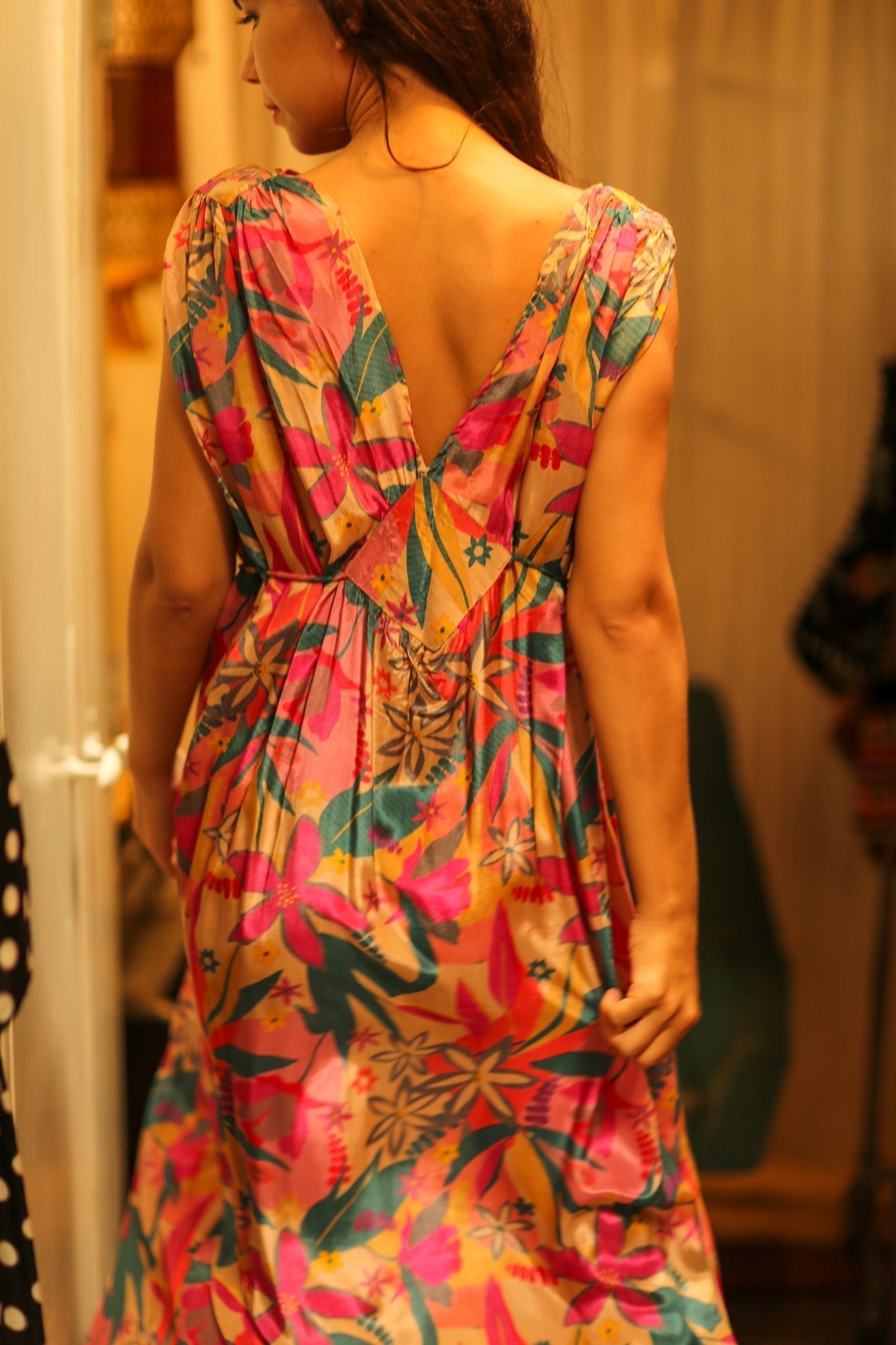 VICTORIA SILK DRESS FLOWER BOMB - MOMO STUDIO BERLIN - Berlin Concept Store - sustainable & ethical fashion