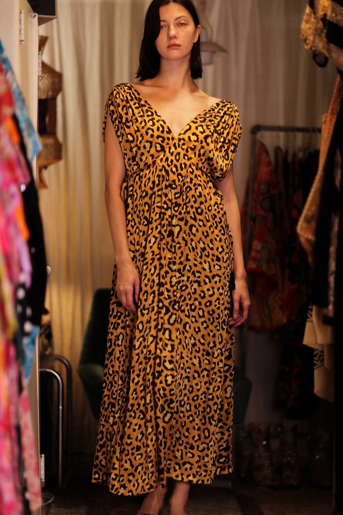 VICTORIA SILK DRESS LEO - MOMO STUDIO BERLIN - Berlin Concept Store - sustainable & ethical fashion