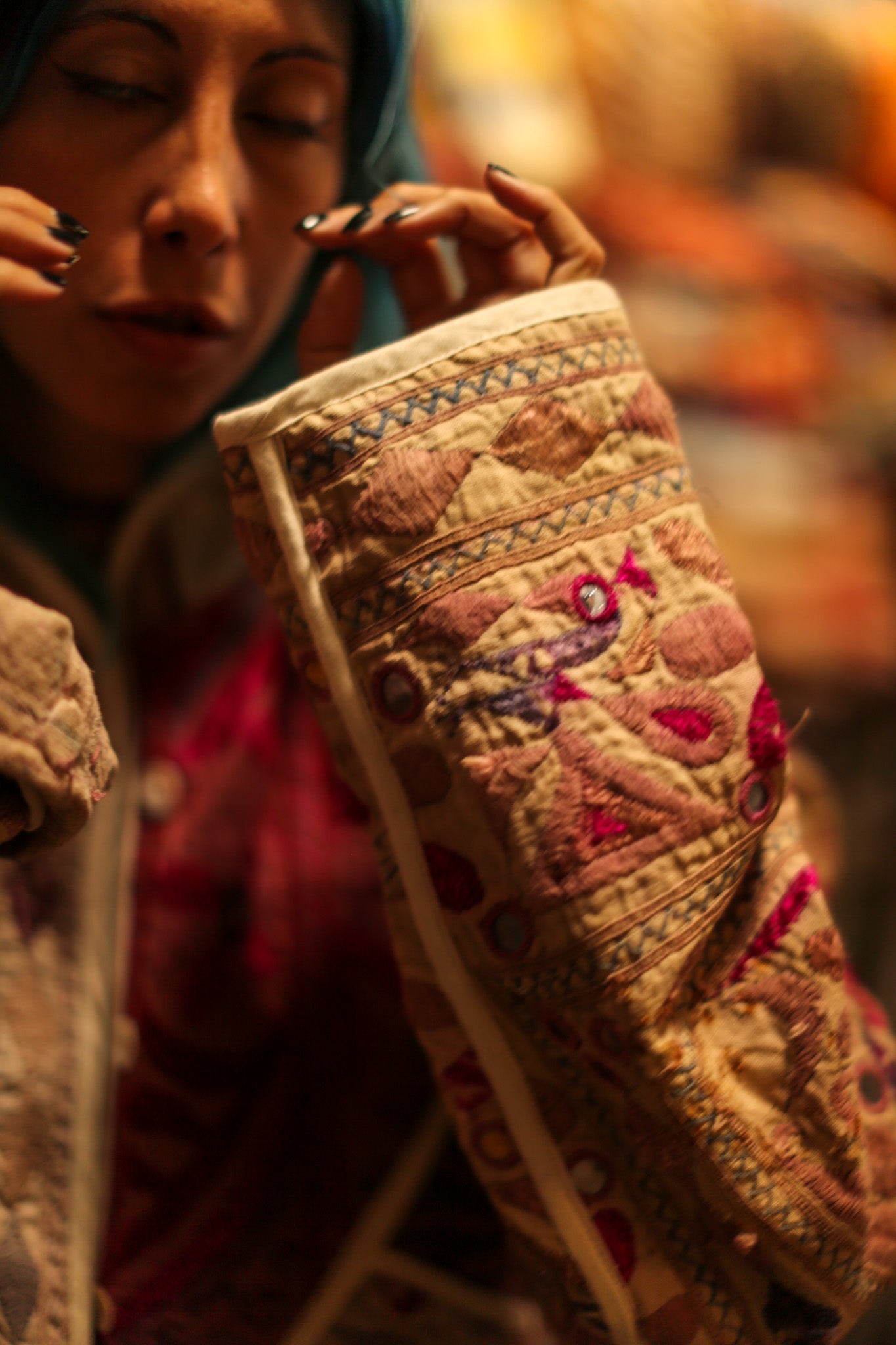 VINTAGE ANTIQUE FABRIC JACKET DEFNE - MOMO STUDIO BERLIN - Berlin Concept Store - sustainable & ethical fashion