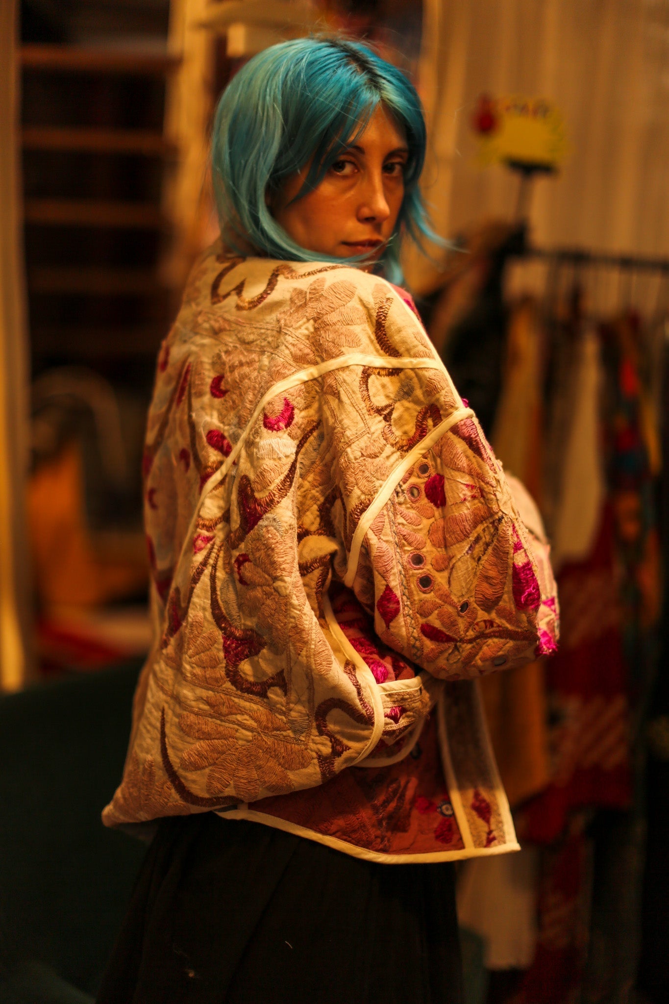 VINTAGE ANTIQUE FABRIC JACKET DEFNE - MOMO STUDIO BERLIN - Berlin Concept Store - sustainable & ethical fashion