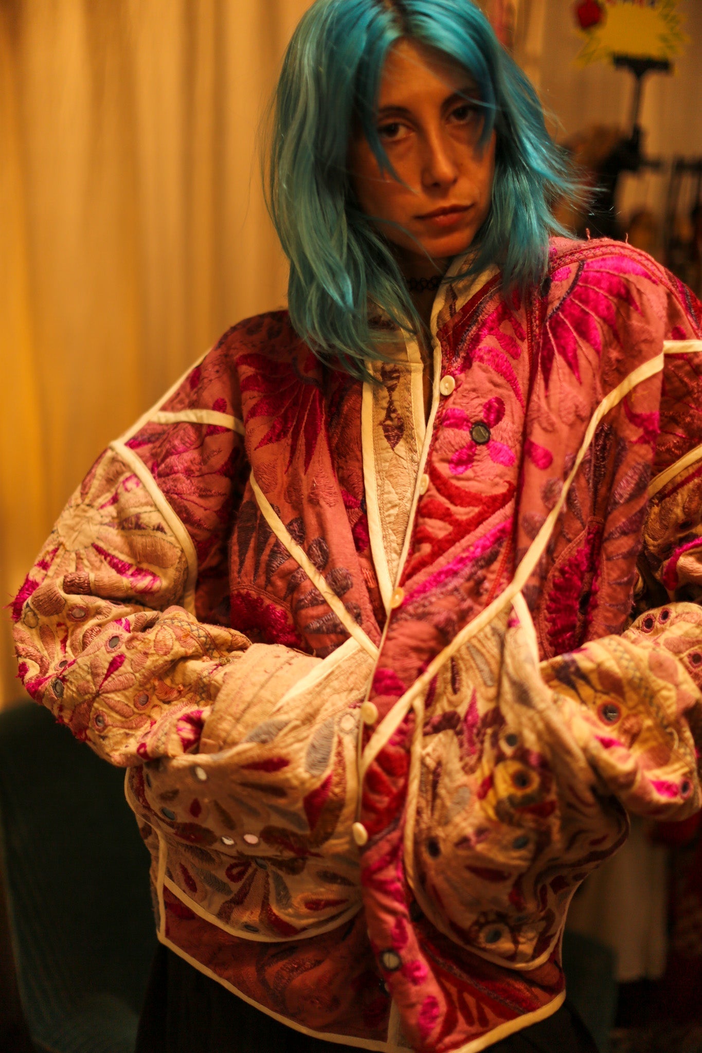 VINTAGE ANTIQUE FABRIC JACKET DEFNE - MOMO STUDIO BERLIN - Berlin Concept Store - sustainable & ethical fashion