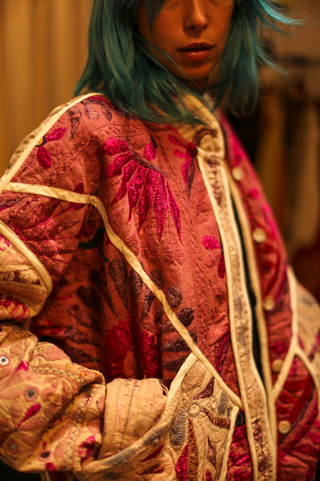 VINTAGE ANTIQUE FABRIC JACKET DEFNE - MOMO STUDIO BERLIN - Berlin Concept Store - sustainable & ethical fashion