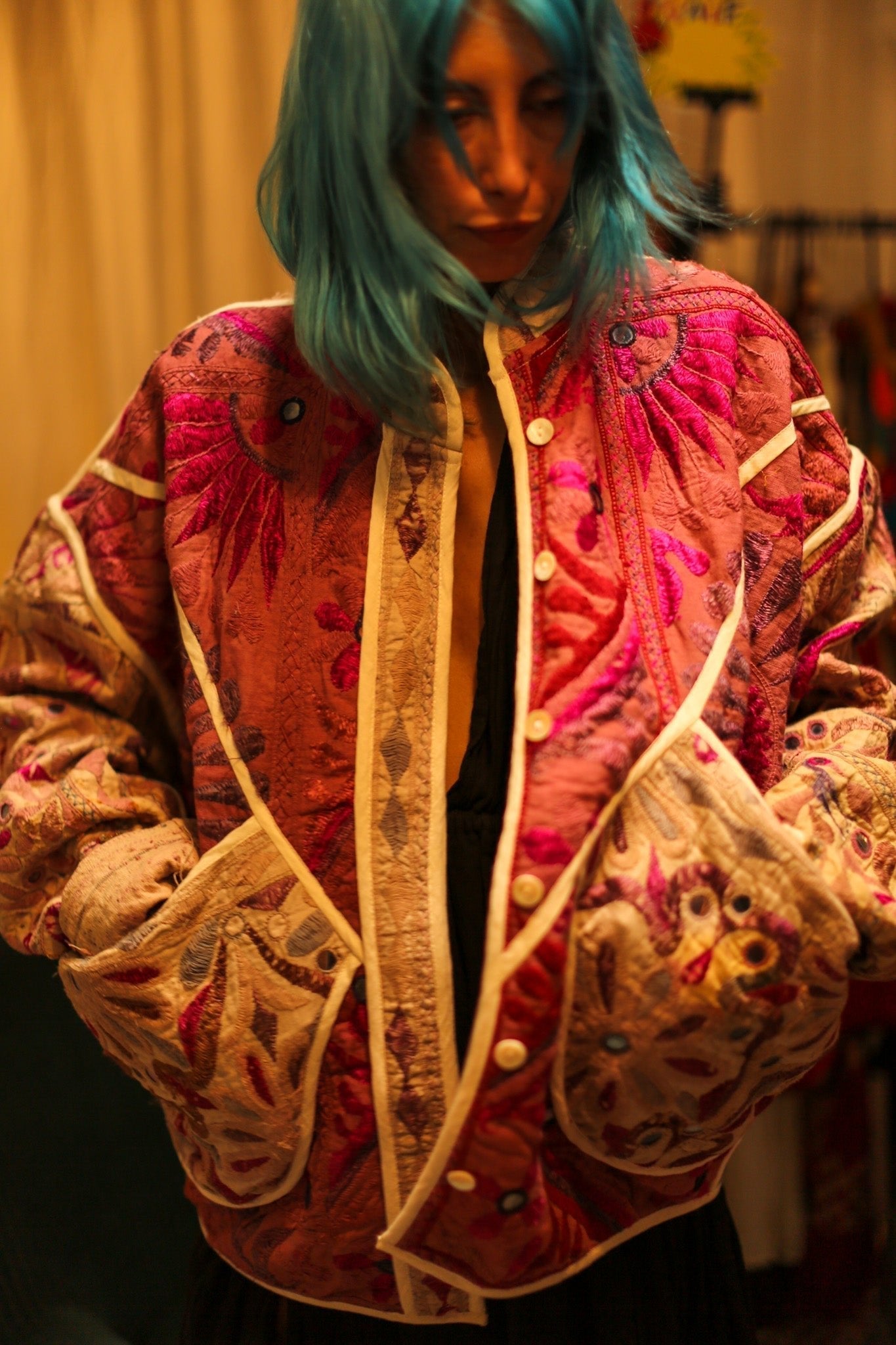 VINTAGE ANTIQUE FABRIC JACKET DEFNE - MOMO STUDIO BERLIN - Berlin Concept Store - sustainable & ethical fashion