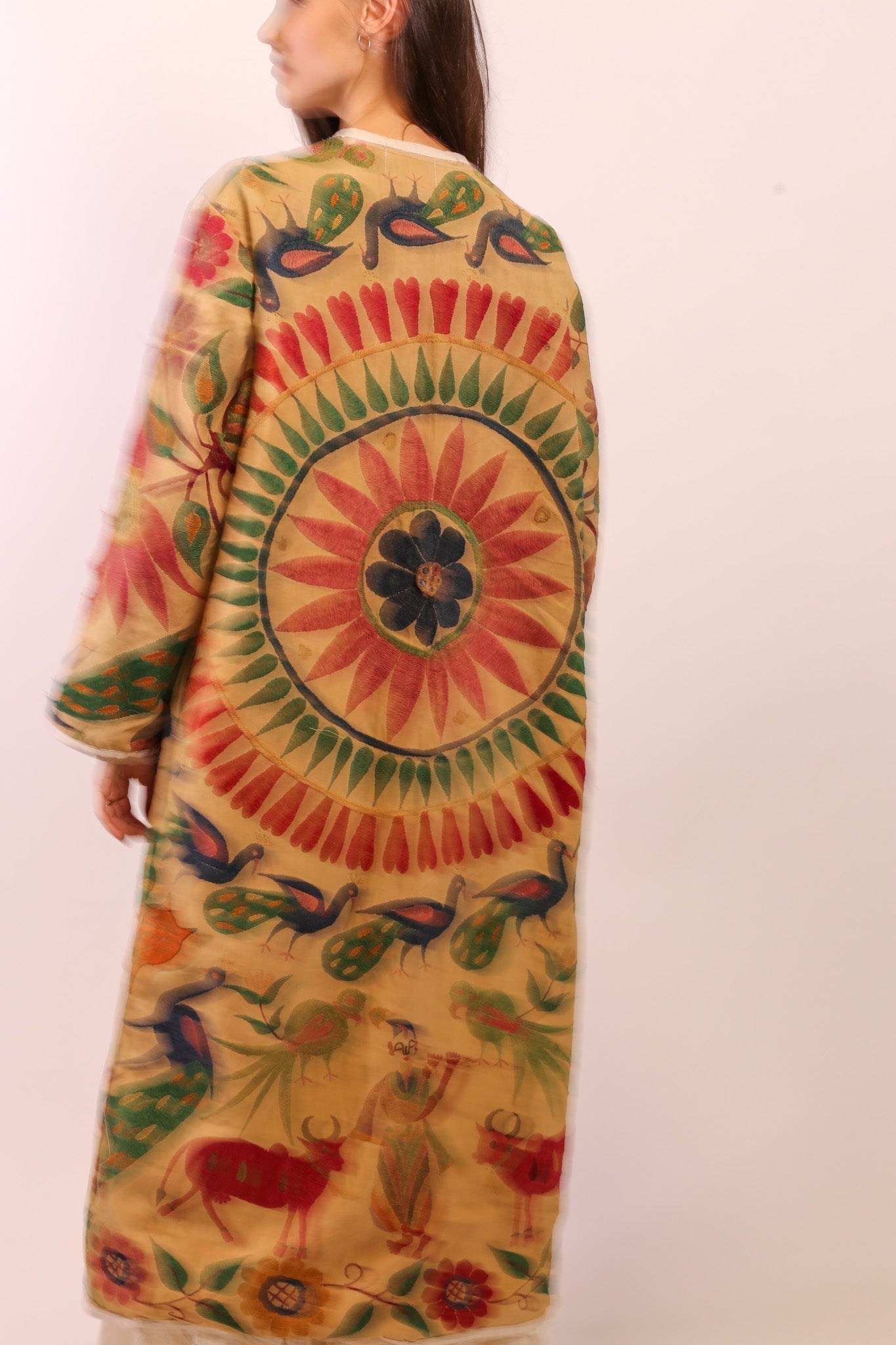 VINTAGE EMBROIDERED COAT DUSTER KARNA - MOMO STUDIO BERLIN - Berlin Concept Store - sustainable & ethical fashion