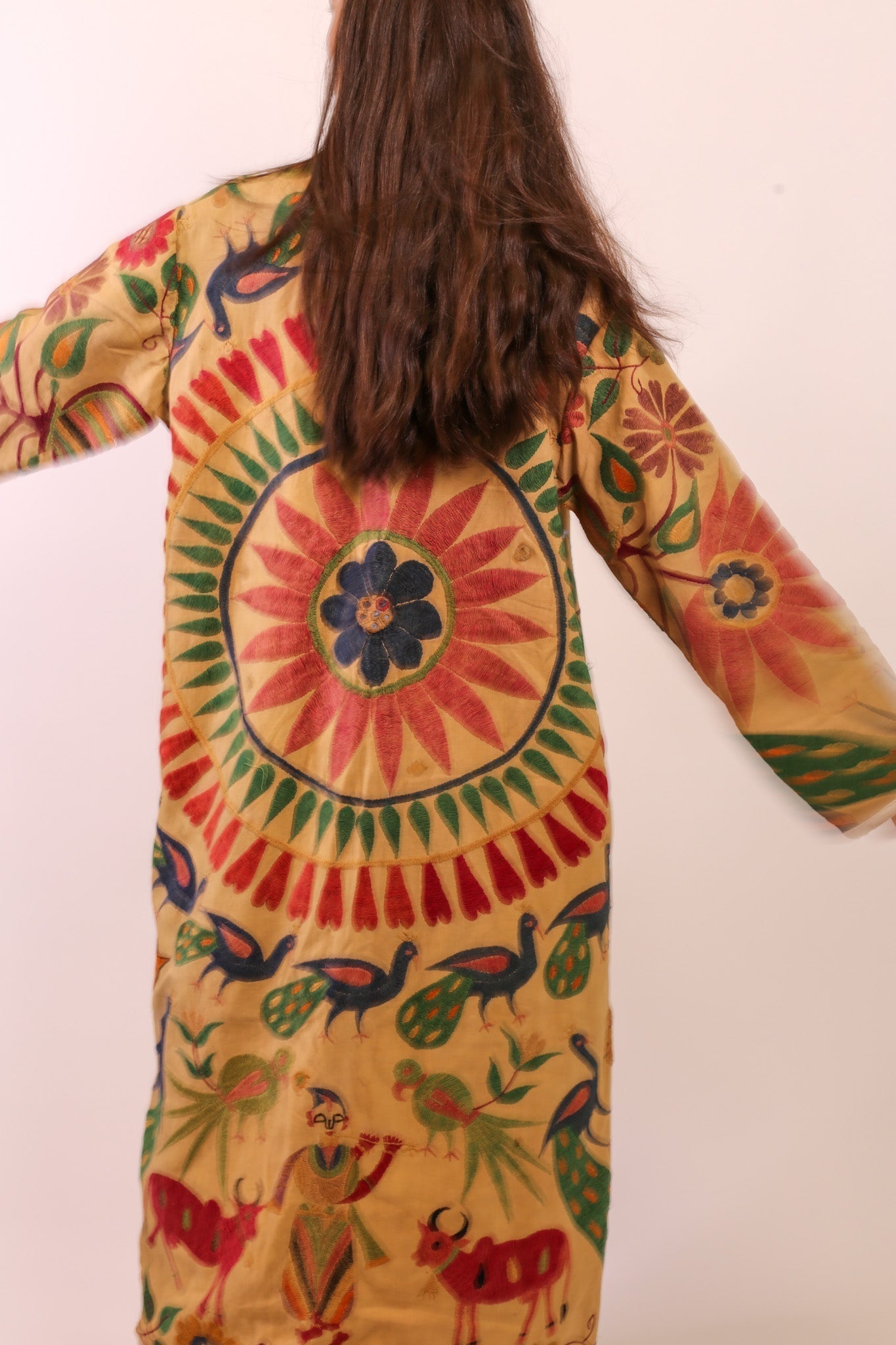 VINTAGE EMBROIDERED COAT DUSTER KARNA - MOMO STUDIO BERLIN - Berlin Concept Store - sustainable & ethical fashion