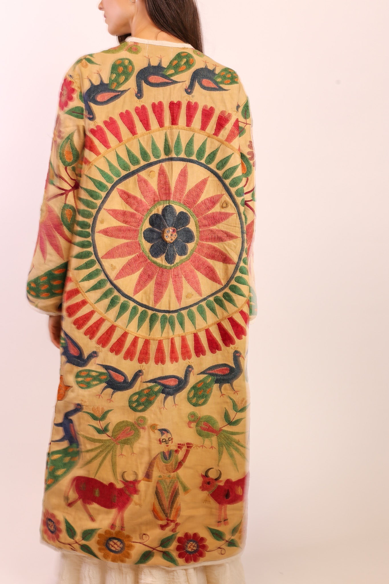 VINTAGE EMBROIDERED COAT DUSTER KARNA - MOMO STUDIO BERLIN - Berlin Concept Store - sustainable & ethical fashion