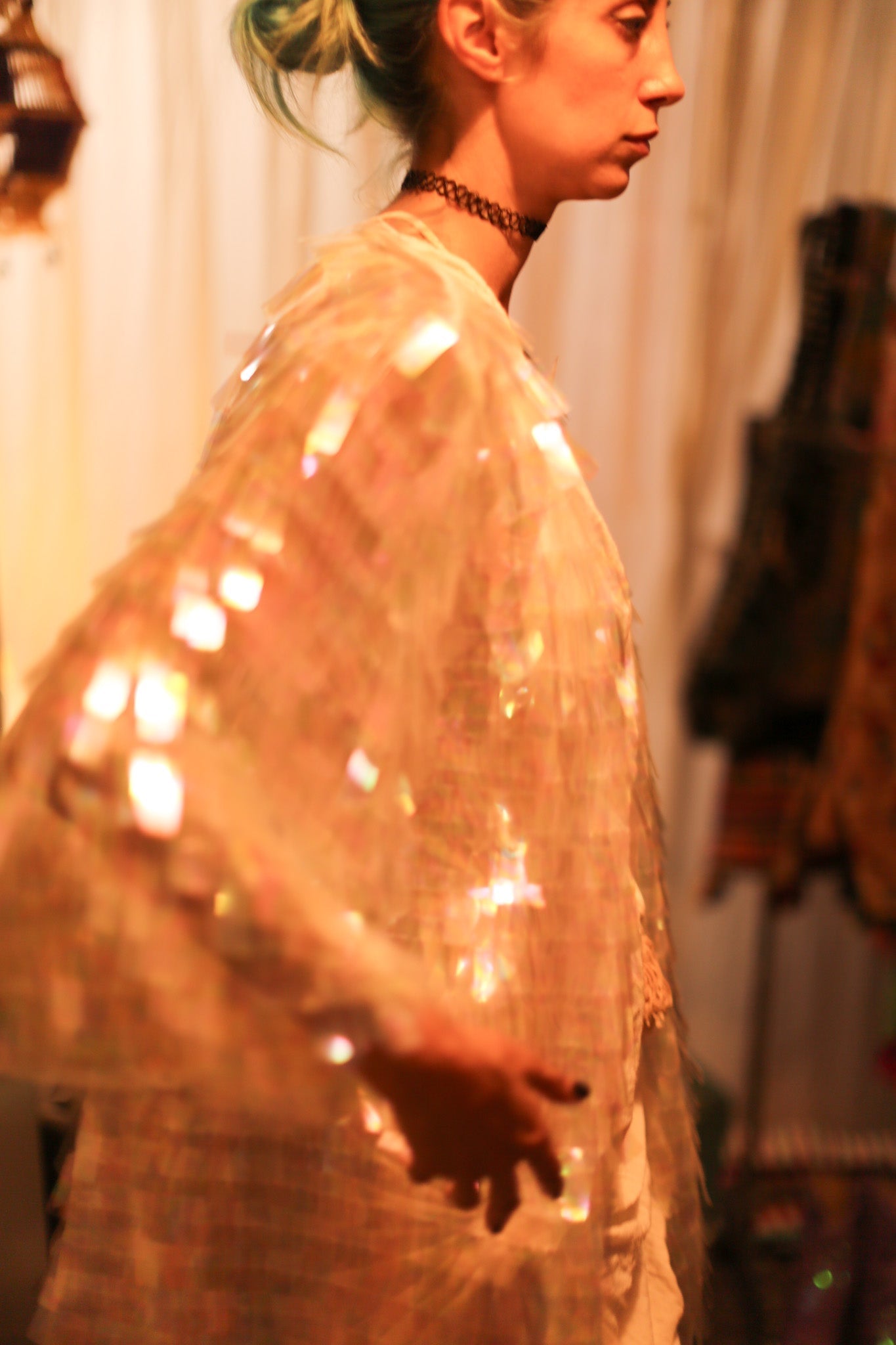 WHITE GLITTER KIMONO HEIKY - MOMO STUDIO BERLIN - Berlin Concept Store - sustainable & ethical fashion