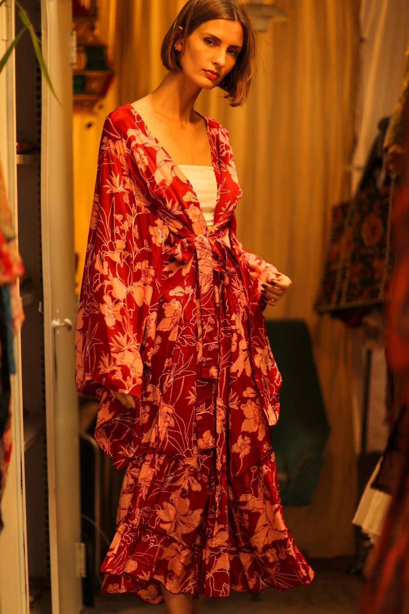 XXL WING SILK KIMONO JEEN - MOMO STUDIO BERLIN - Berlin Concept Store - sustainable & ethical fashion