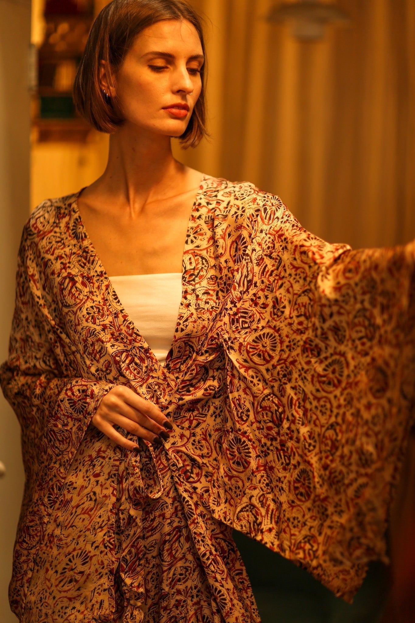 XXL WING SILK KIMONO PINA - MOMO STUDIO BERLIN - Berlin Concept Store - sustainable & ethical fashion