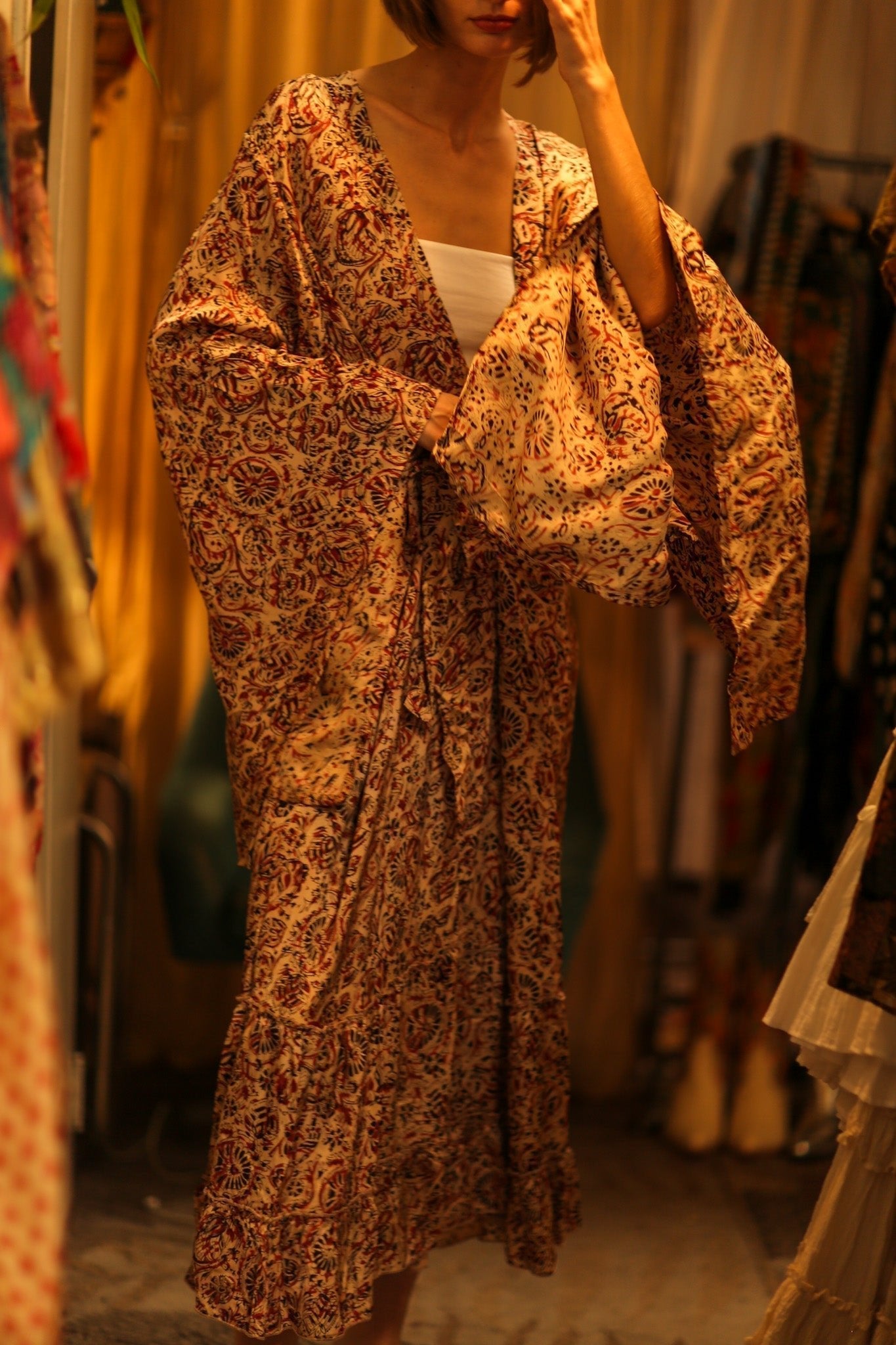 XXL WING SILK KIMONO PINA - MOMO STUDIO BERLIN - Berlin Concept Store - sustainable & ethical fashion