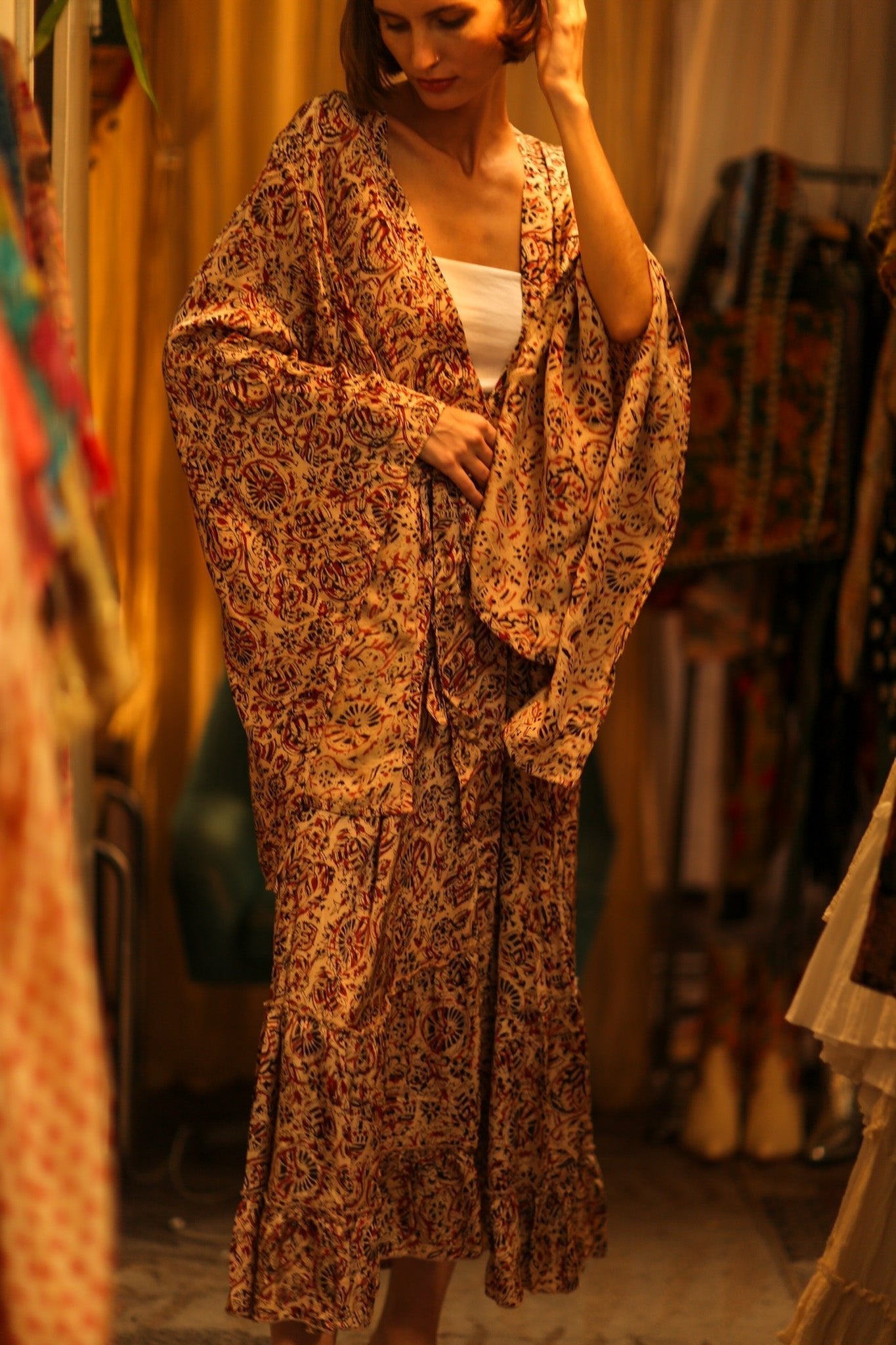 XXL WING SILK KIMONO PINA - MOMO STUDIO BERLIN - Berlin Concept Store - sustainable & ethical fashion