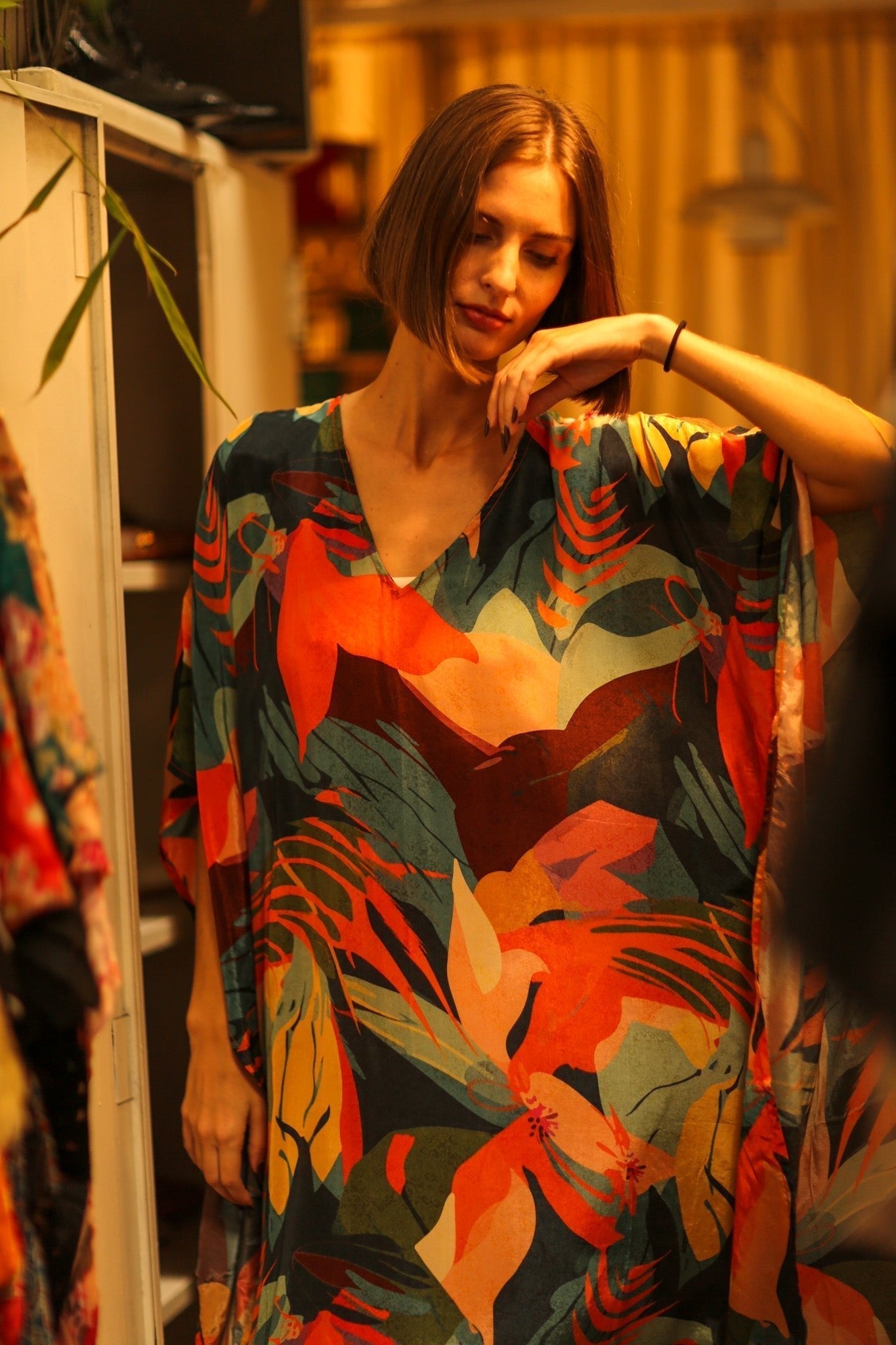 YAYA SILK KAFTAN CARMEN - MOMO STUDIO BERLIN - Berlin Concept Store - sustainable & ethical fashion
