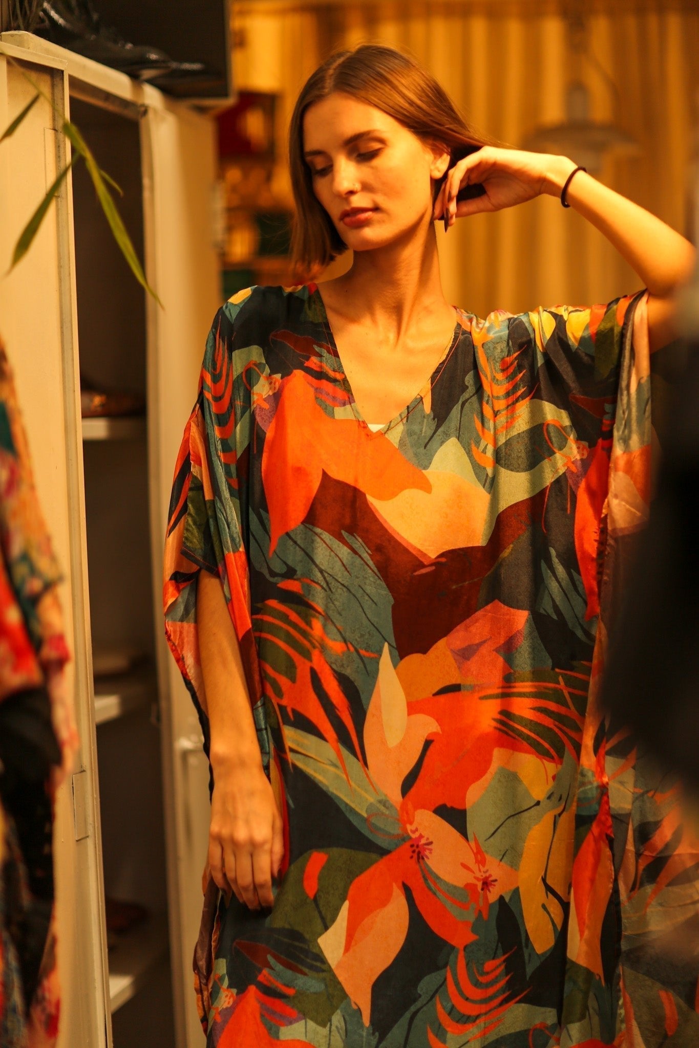 YAYA SILK KAFTAN CARMEN - MOMO STUDIO BERLIN - Berlin Concept Store - sustainable & ethical fashion