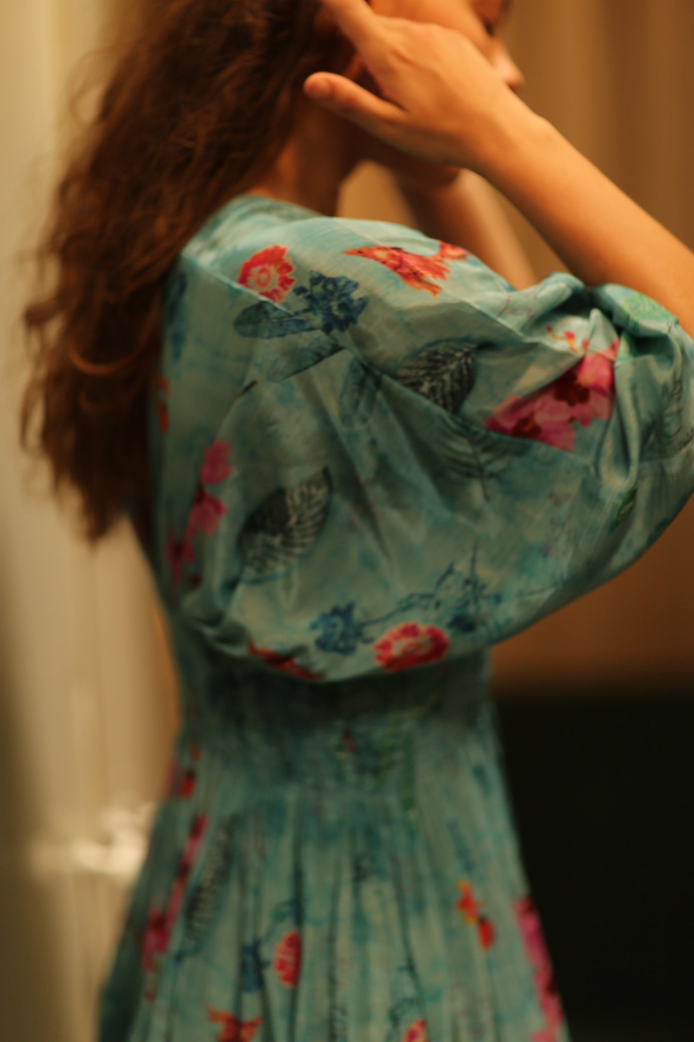 ZURI SILK DRESS LAKE BLUE - MOMO STUDIO BERLIN - Berlin Concept Store - sustainable & ethical fashion